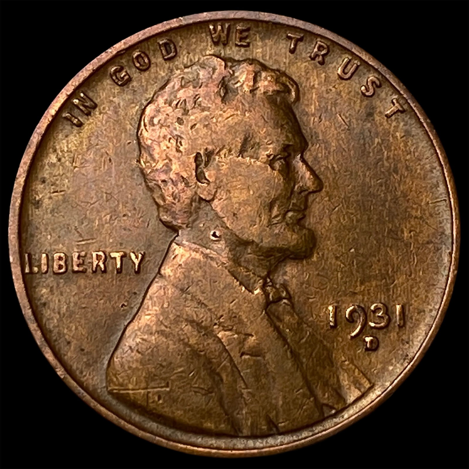 1931-D Lincoln Wheat Cent LIGHTLY CIRCULATED: 1931-D Lincoln Wheat Cent LIGHTLY CIRCULATED