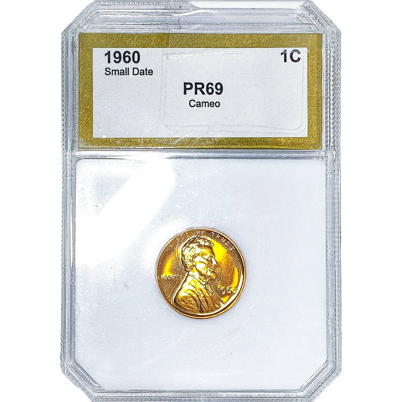1860 Lincoln Memorial Cent PCI PR69 CAMEO Sm Date (1 of 2)