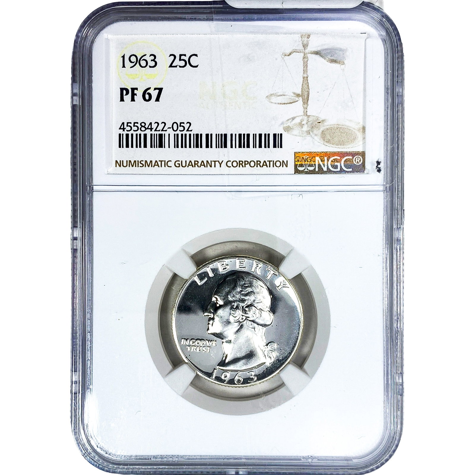 1963 Washington Silver Quarter NGC PF67 (1 of 2)