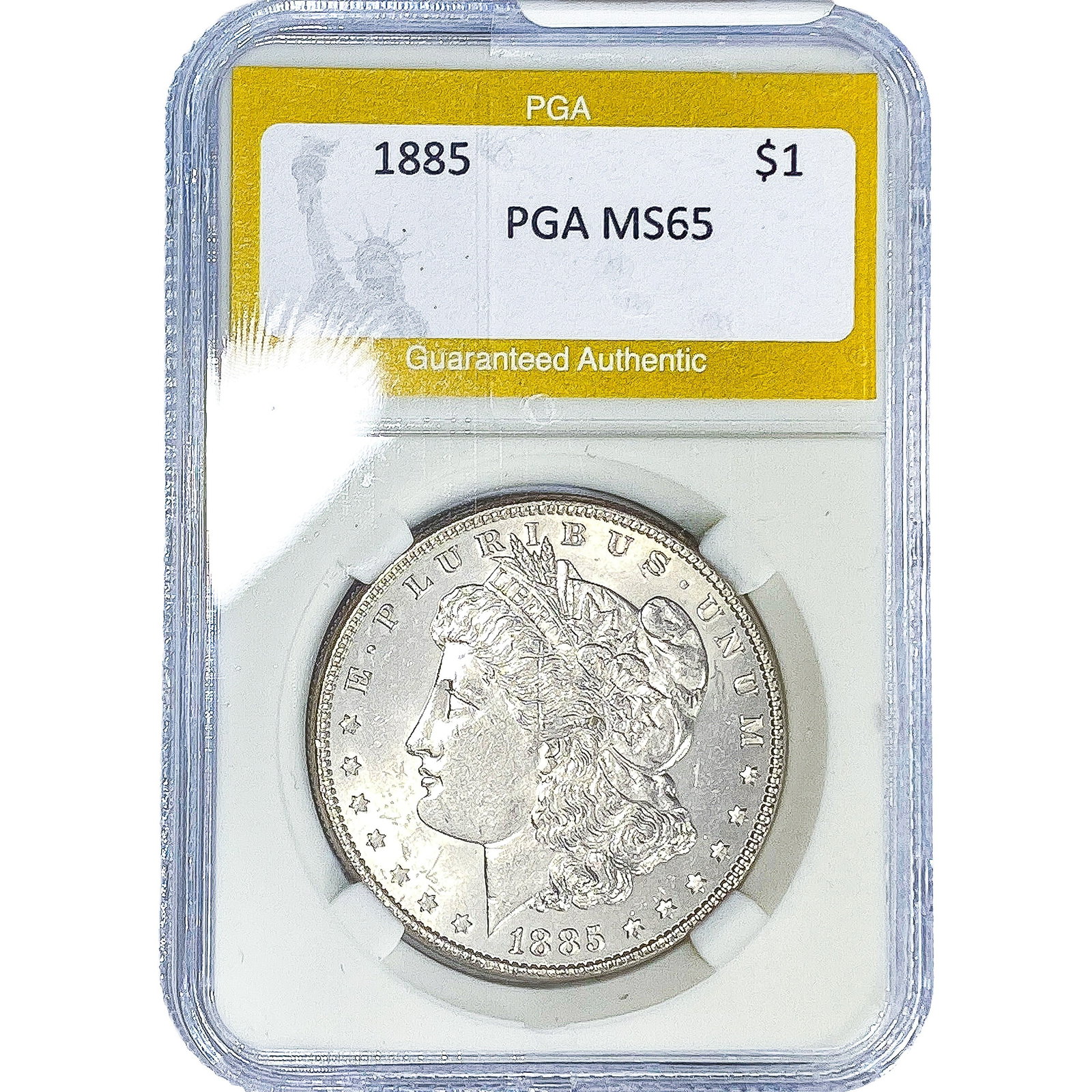 1885 Morgan Silver Dollar PGA MS65: 1885 Morgan Silver Dollar PGA MS65