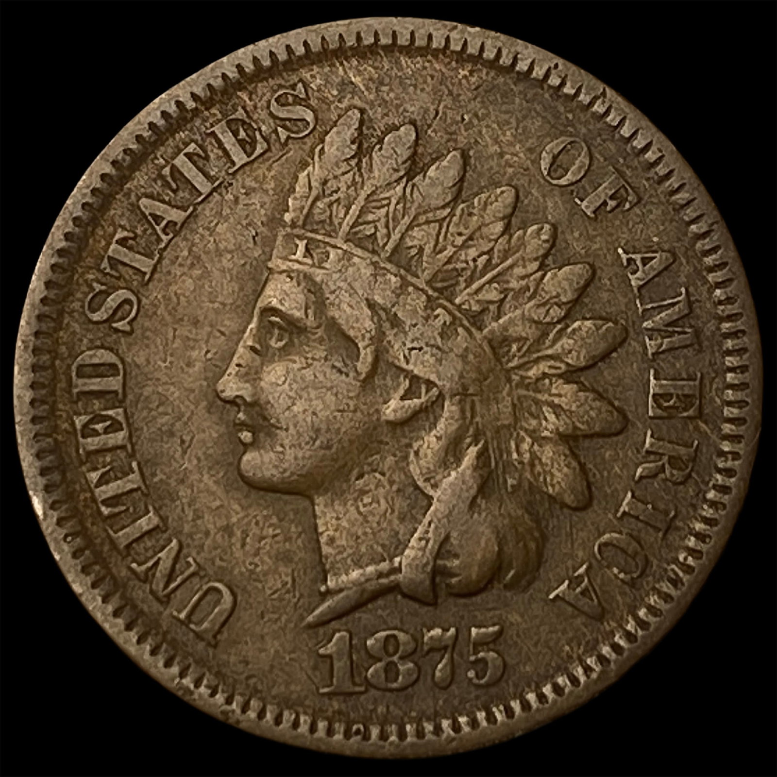 1875 Indian Head Cent SUPERB GEM BU: 1875 Indian Head Cent SUPERB GEM BU