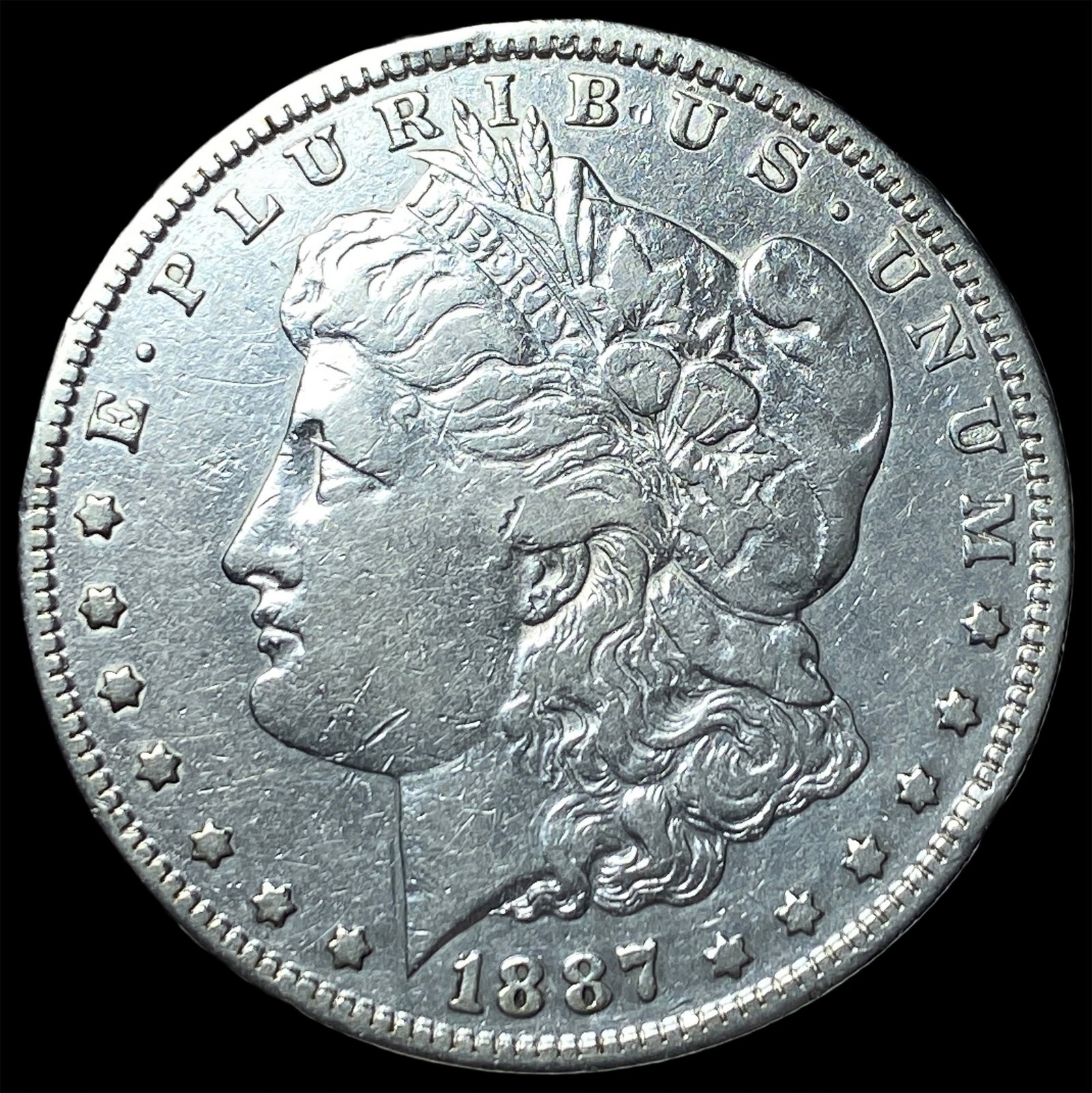 1887-S Silver Morgan Dollar LIGHTLY CIRCULATED: 1887-S Silver Morgan Dollar LIGHTLY CIRCULATED
