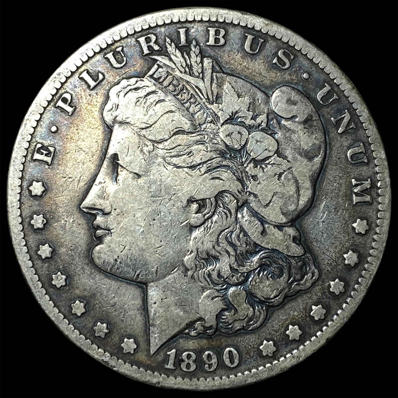 1890-CC Silver Morgan Dollar LIGHTLY CIRCULATED: 1890-CC Silver Morgan Dollar LIGHTLY CIRCULATED