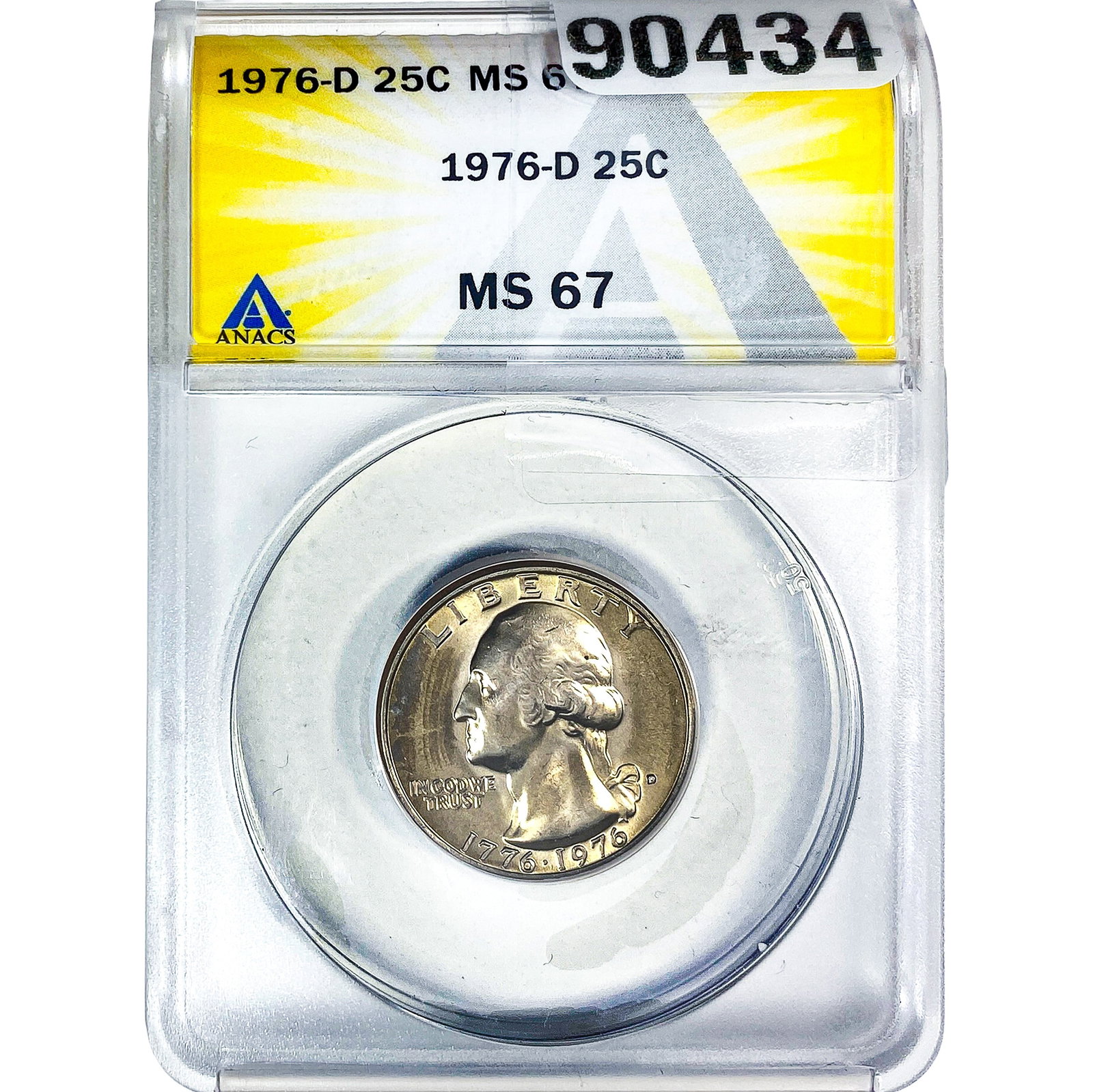1935-S Wheat Cent ANACS AU50 Tapered Blank (1 of 2)