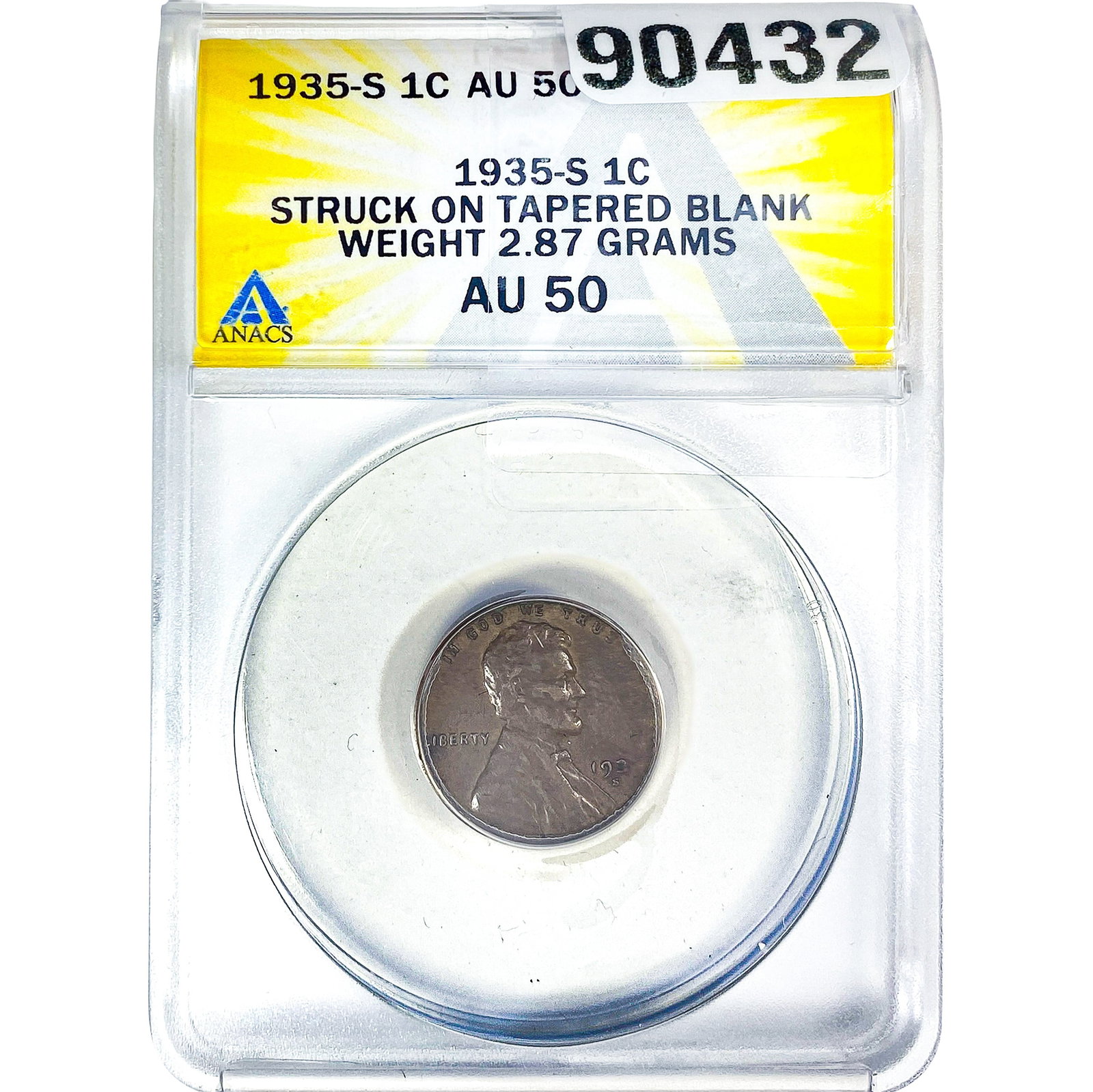 1897 Mercury Silver Dollar ANACS MS62: 1897 Mercury Silver Dollar ANACS MS62