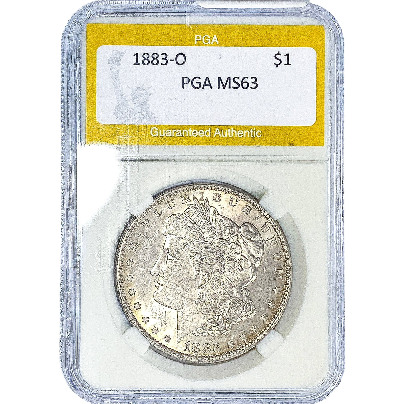 1883-O Morgan Silver Dollar PGA MS63: 1883-O Morgan Silver Dollar PGA MS63