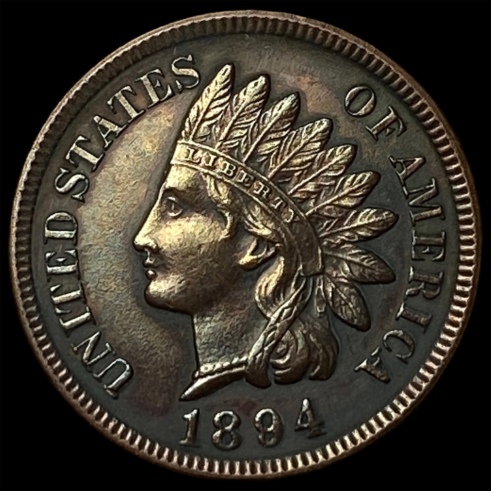 1894 Indian Head Cent CLOSELY UNCIRCULATED: 1894 Indian Head Cent CLOSELY UNCIRCULATED