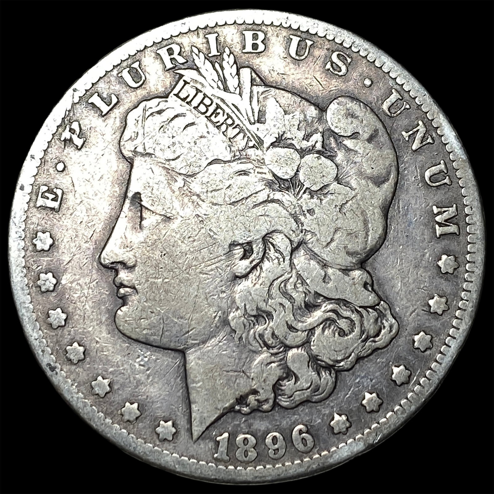 1896-S Silver Morgan Dollar LIGHTLY CIRCULATED: 1896-S Silver Morgan Dollar LIGHTLY CIRCULATED
