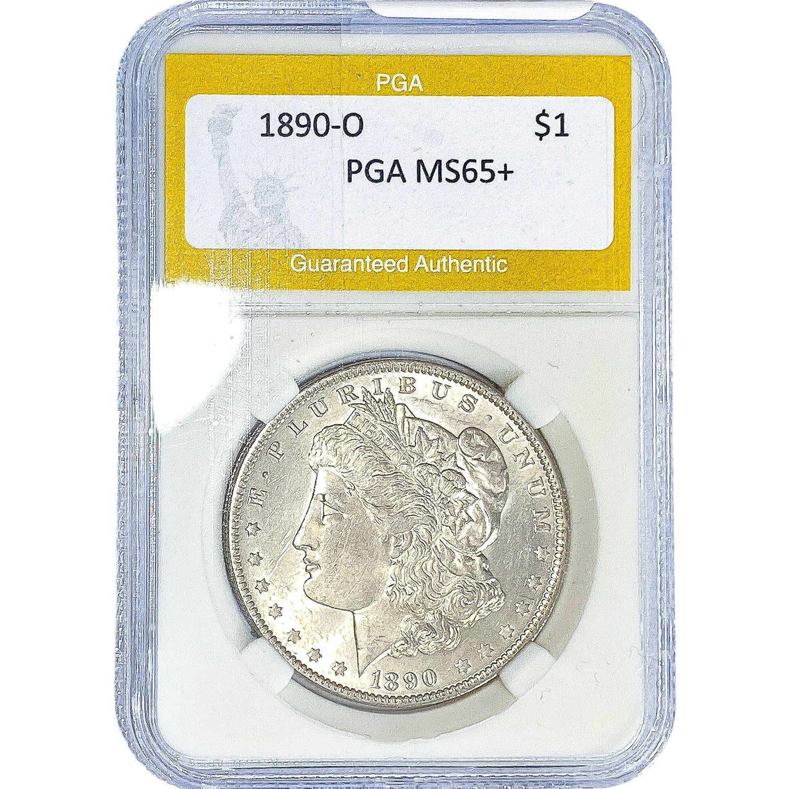 1890-O Morgan Silver Dollar PGA MS65+: 1890-O Morgan Silver Dollar PGA MS65+