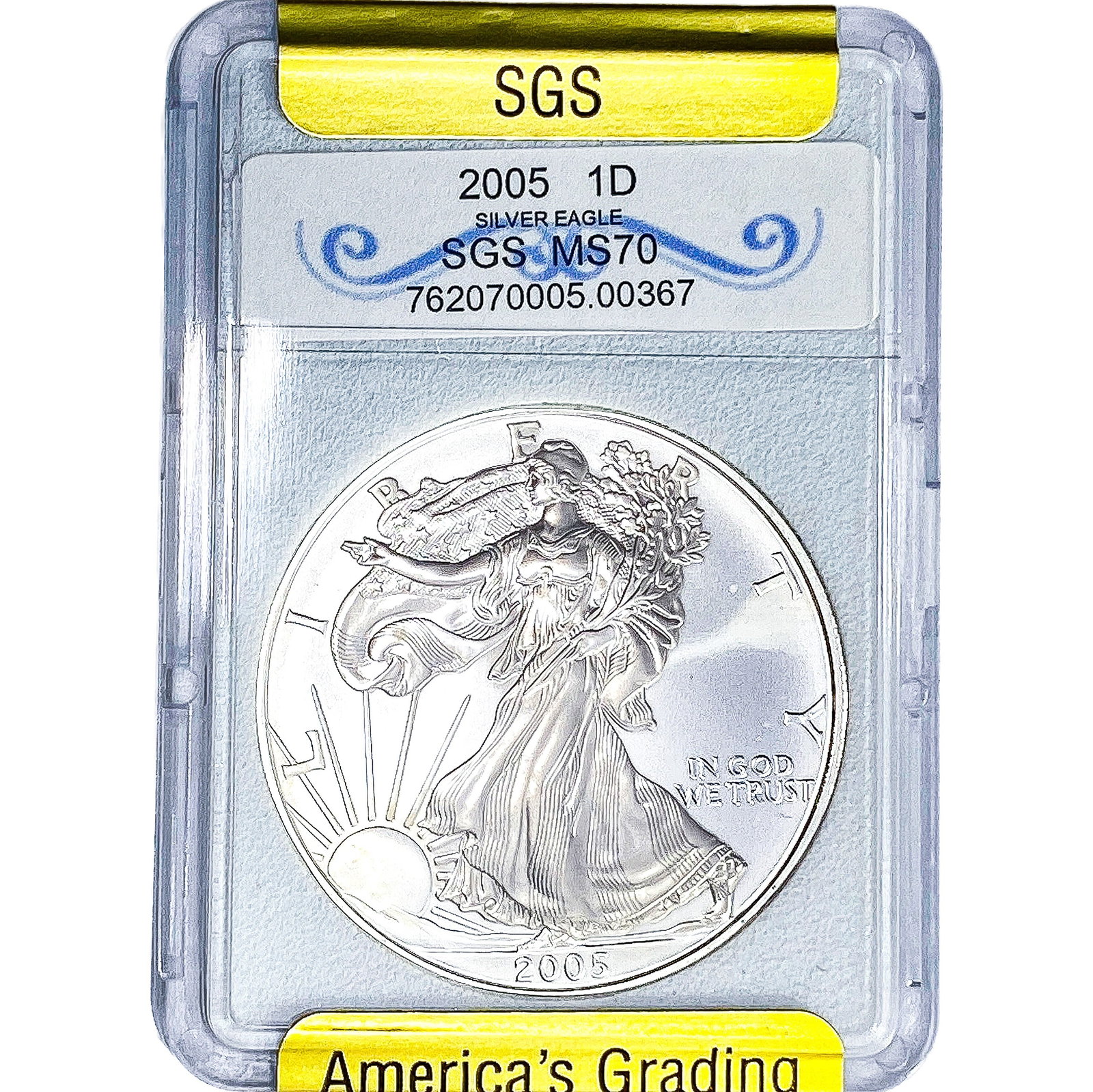 2002 Silver Eagle SGS MS70: 2002 Silver Eagle SGS MS70