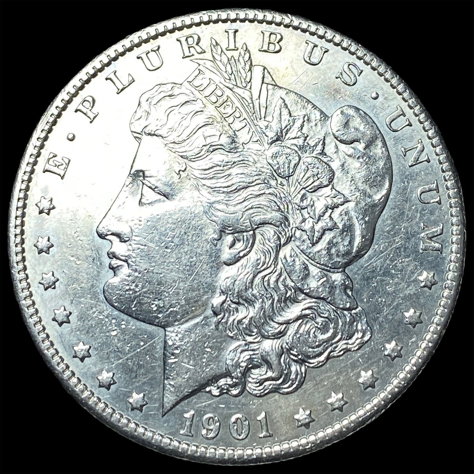 1901-S Silver Morgan Dollar LIGHTLY CIRCULATED: 1901-S Silver Morgan Dollar LIGHTLY CIRCULATED
