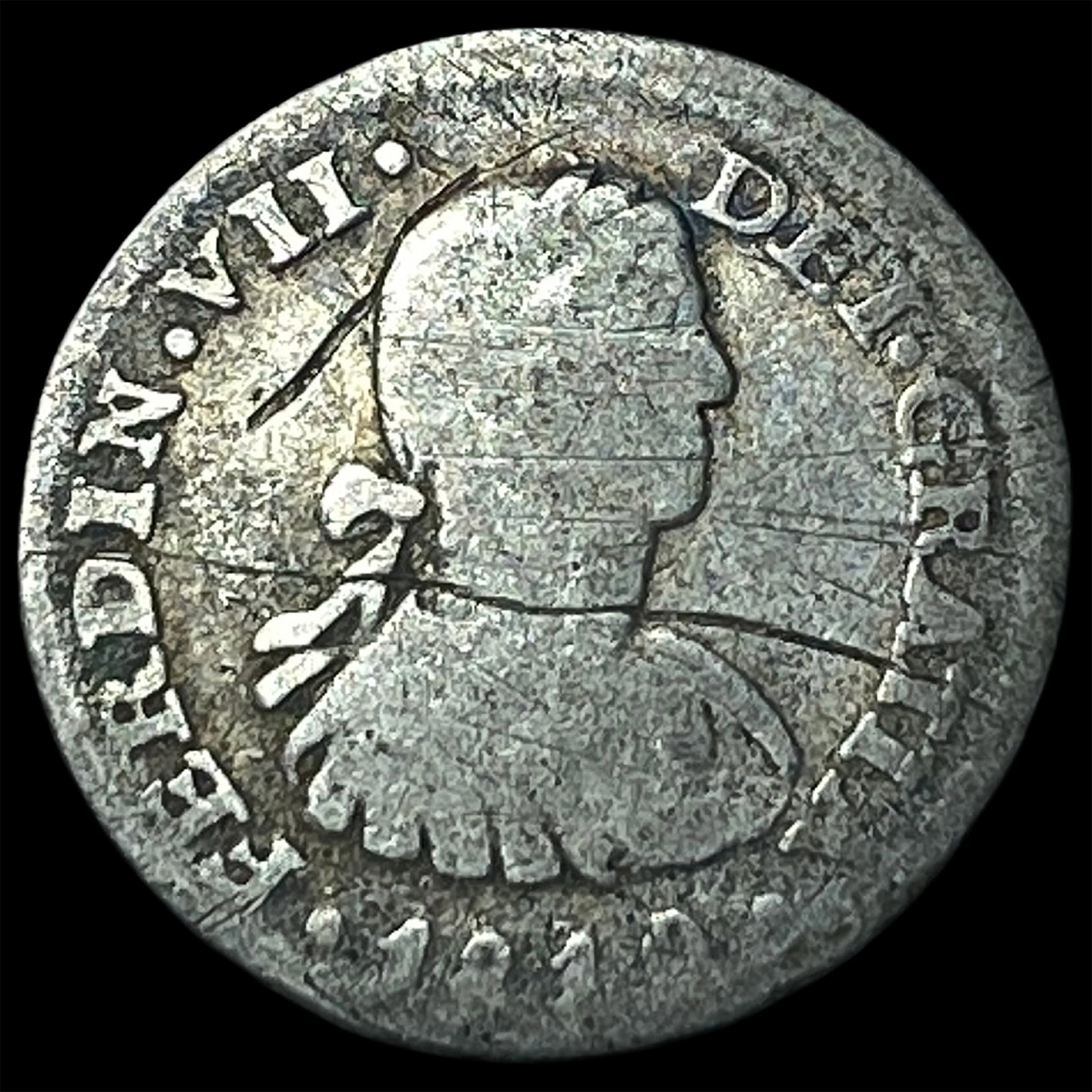 1811 Silver 1/2 Real Mexico City Mint (Mo). NICELY CIRCULATED (1 of 2)