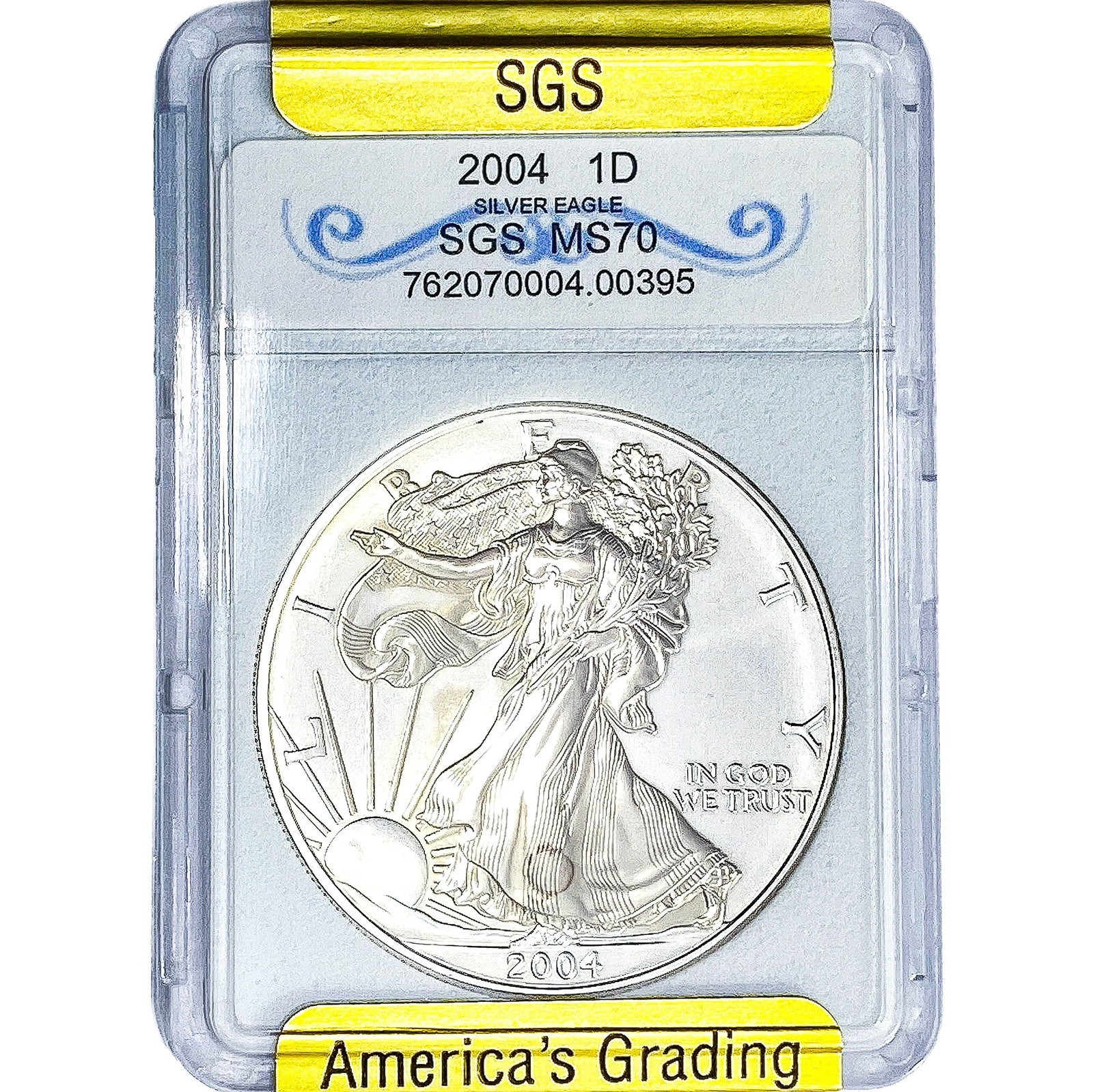 2004 Silver Eagle SGS MS70 (1 of 2)