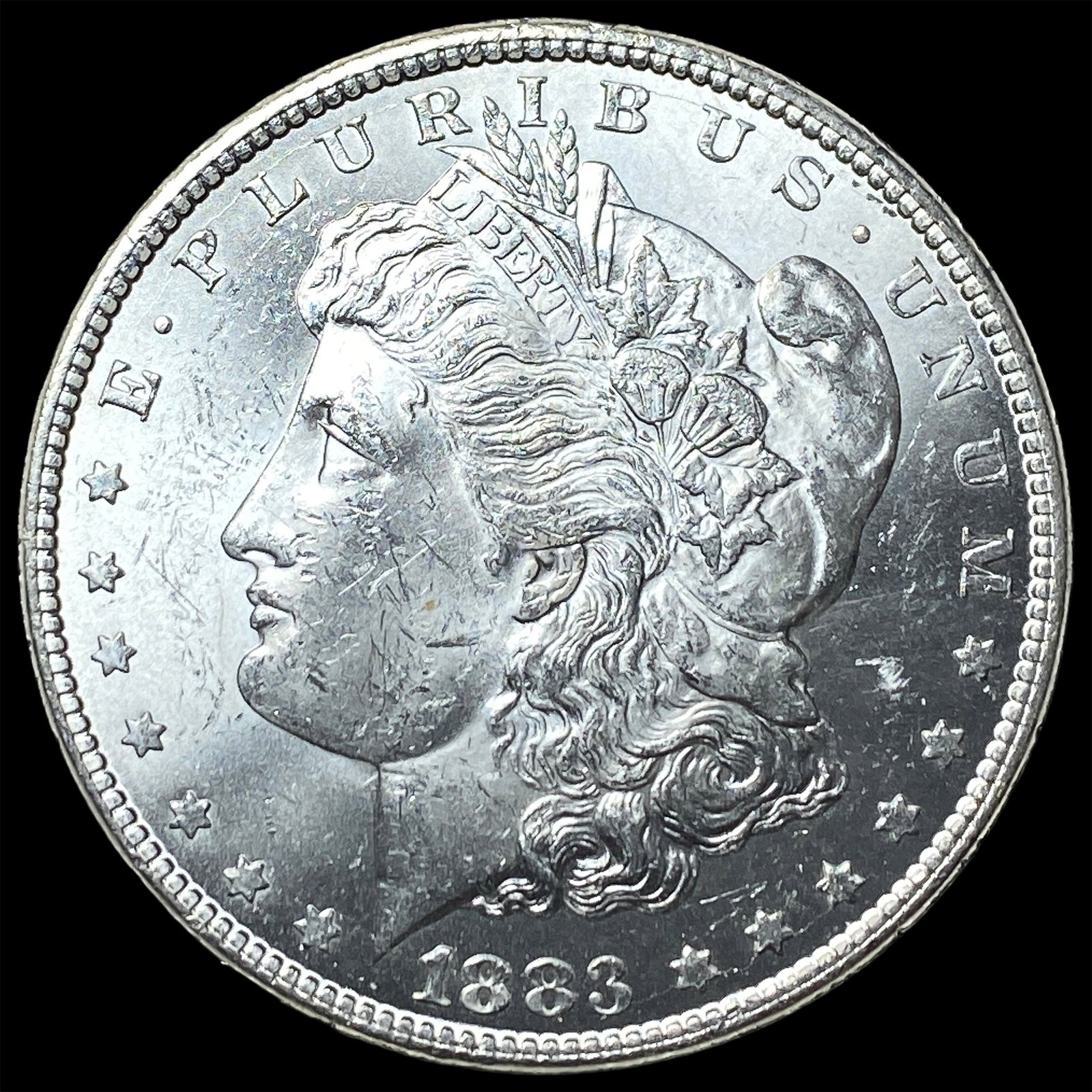 1883-CC Silver Morgan Dollar CHOICE BU: 1883-CC Silver Morgan Dollar CHOICE BU