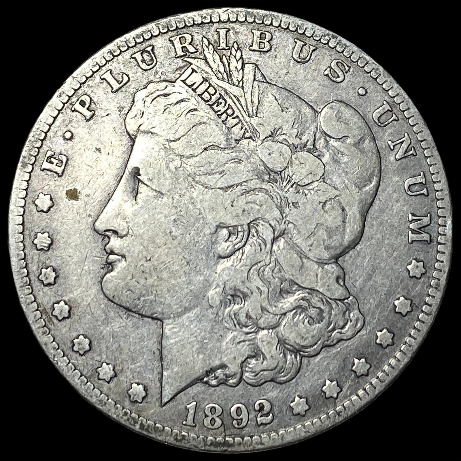 1892-S Silver Morgan Dollar LIGHTLY CIRCULATED: 1892-S Silver Morgan Dollar LIGHTLY CIRCULATED
