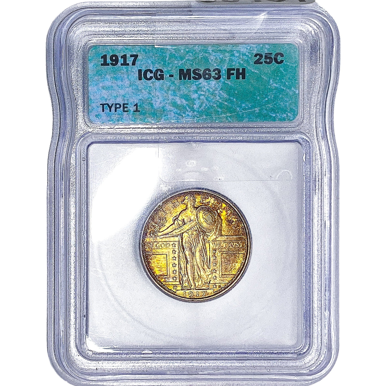 1917 Standing Liberty Quarter ICG MS63 FH: 1917 Standing Liberty Quarter ICG MS63 FH