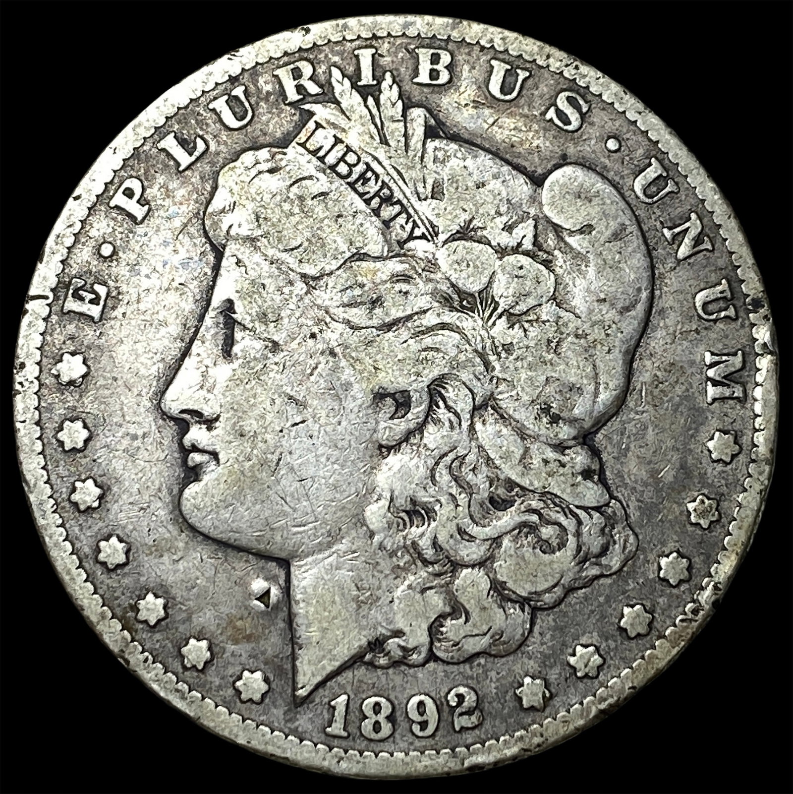 1892 Morgan Silver Dollar LIGHTLY CIRCULATED: 1892 Morgan Silver Dollar LIGHTLY CIRCULATED