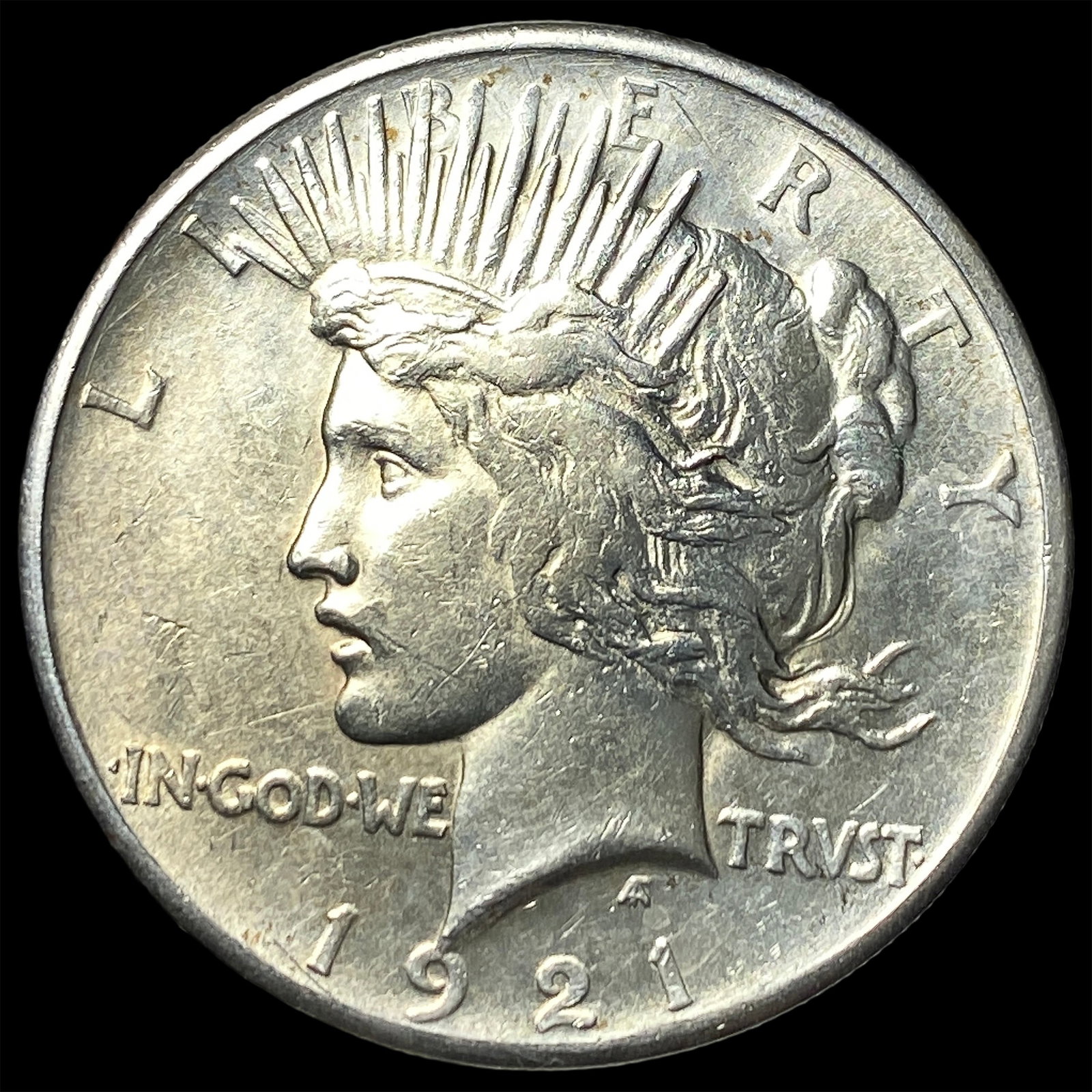 1921 Silver Peace Dollar CLOSELY UNCIRCULATED: 1921 Silver Peace Dollar CLOSELY UNCIRCULATED