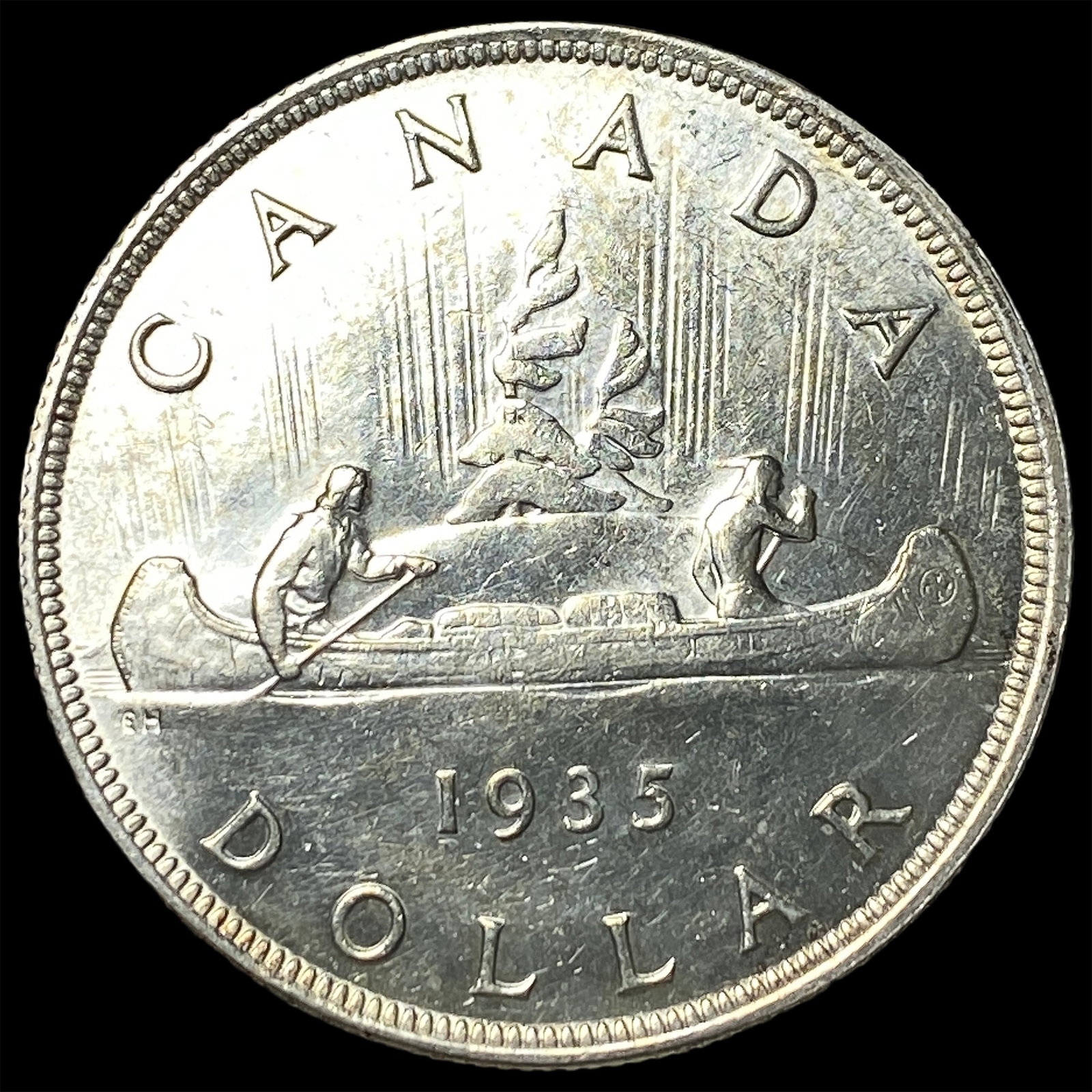 1935 Canada Silver Dollar UNCIRCULATED - 2