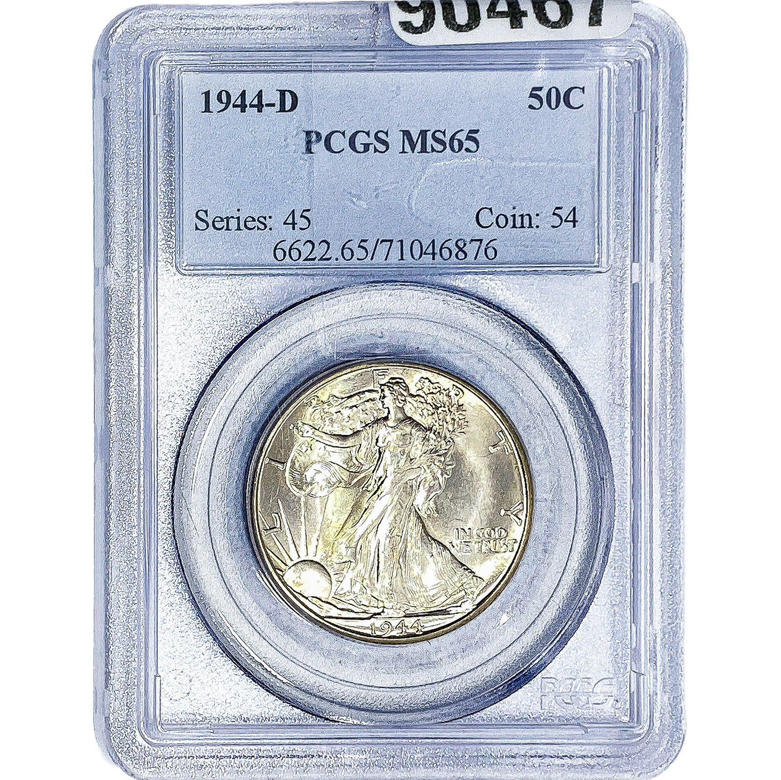 1944-D Walking Liberty Half Dollar PCGS MS65: 1944-D Walking Liberty Half Dollar PCGS MS65