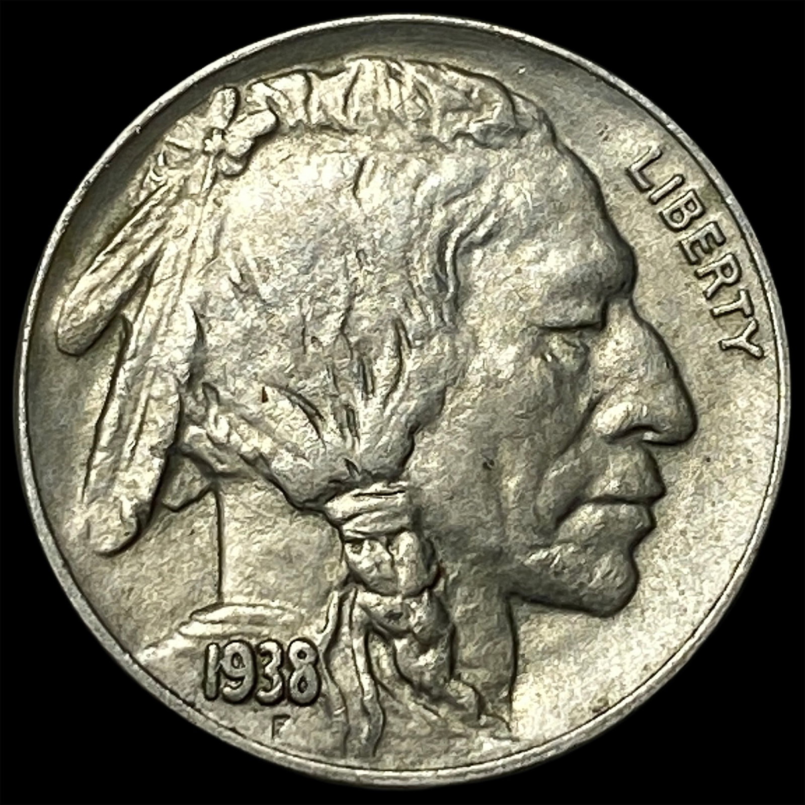 1938-D Buffalo Nickel CHOICE AU: 1938-D Buffalo Nickel CHOICE AU