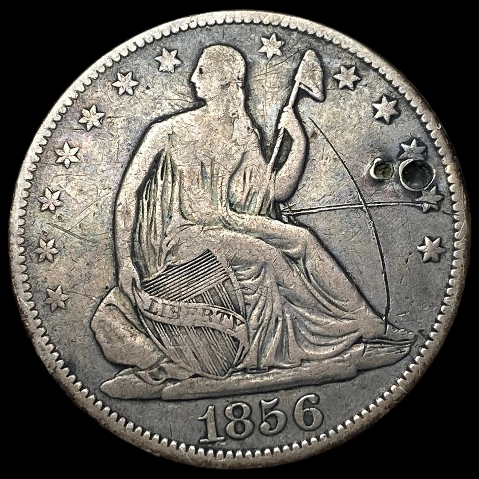 1856-O Seated Liberty Half Dollar NICELY CIRCULATED: 1856-O Seated Liberty Half Dollar NICELY CIRCULATED