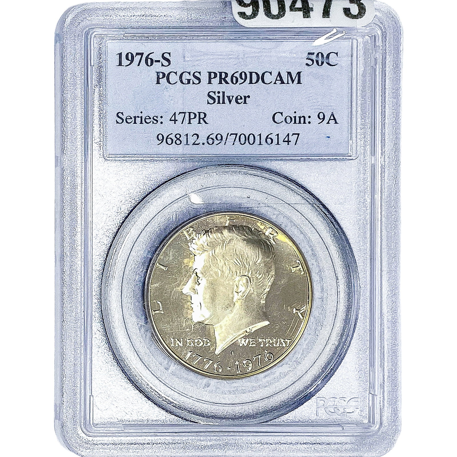 1976-S Kennedy Half Dollar PCGS PR69 DCAM: 1976-S Kennedy Half Dollar PCGS PR69 DCAM