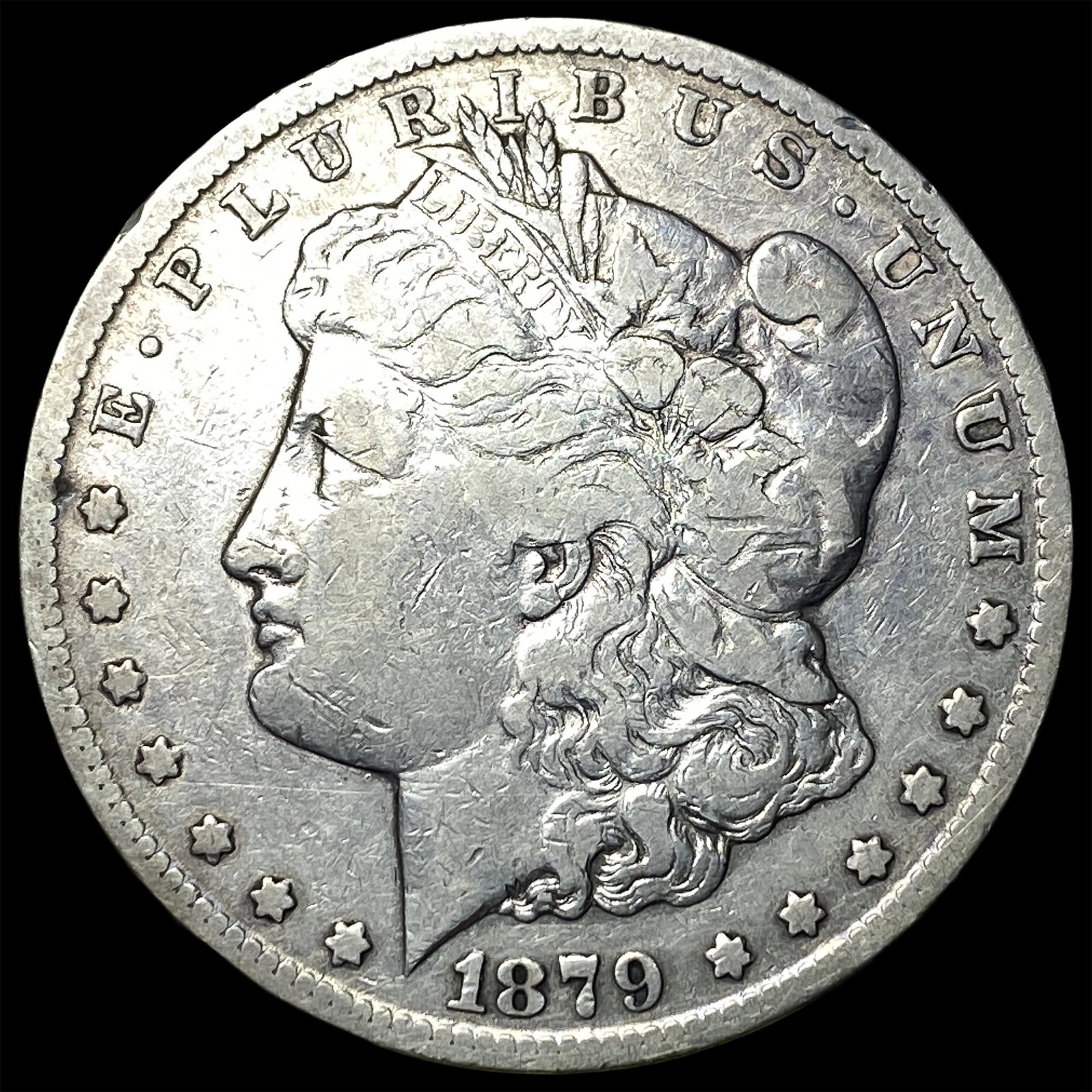 1879-CC Silver Morgan Dollar LIGHTLY CIRCULATED: 1879-CC Silver Morgan Dollar LIGHTLY CIRCULATED