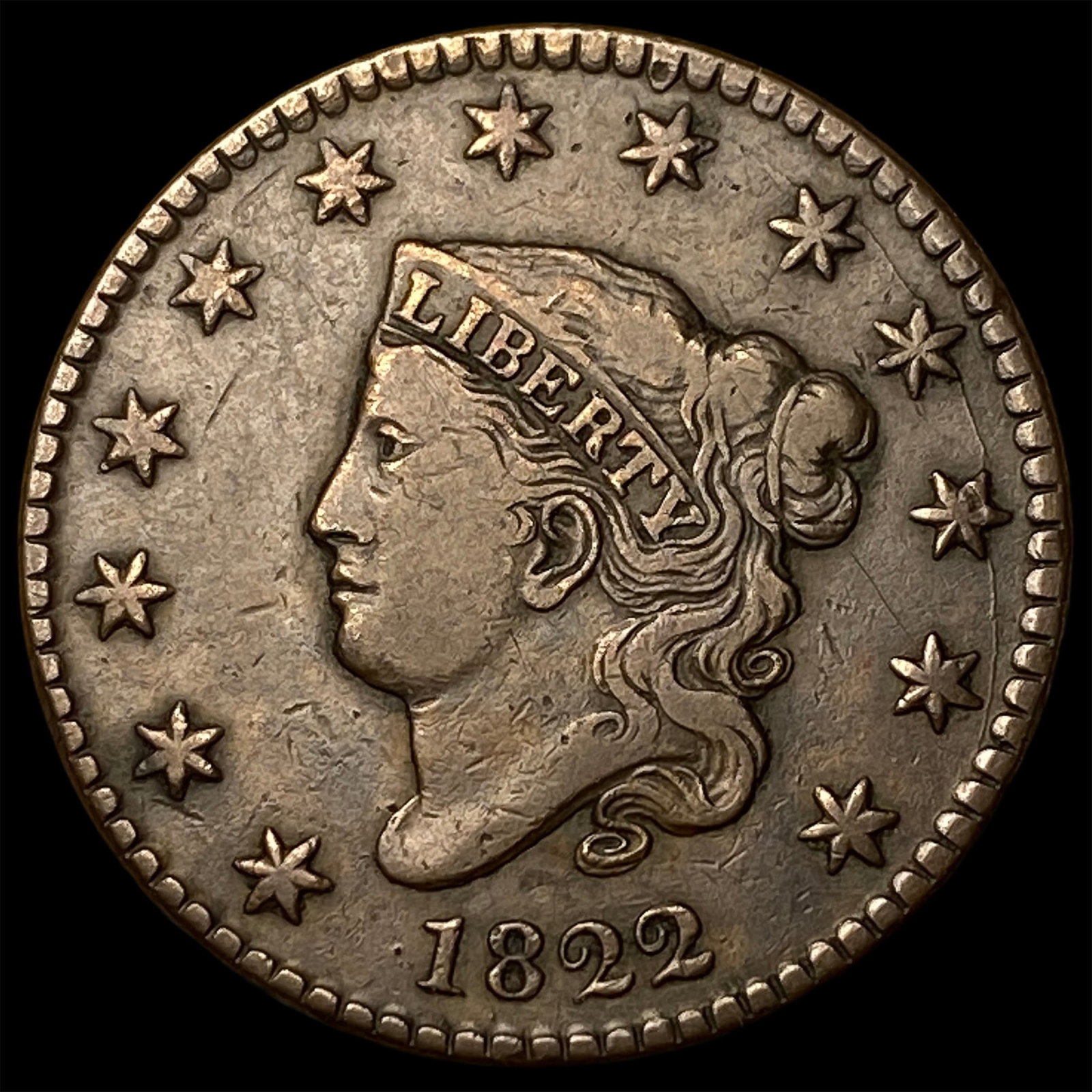 1822 Large Cent LIGHTLY CIRCULATED (1 of 2)