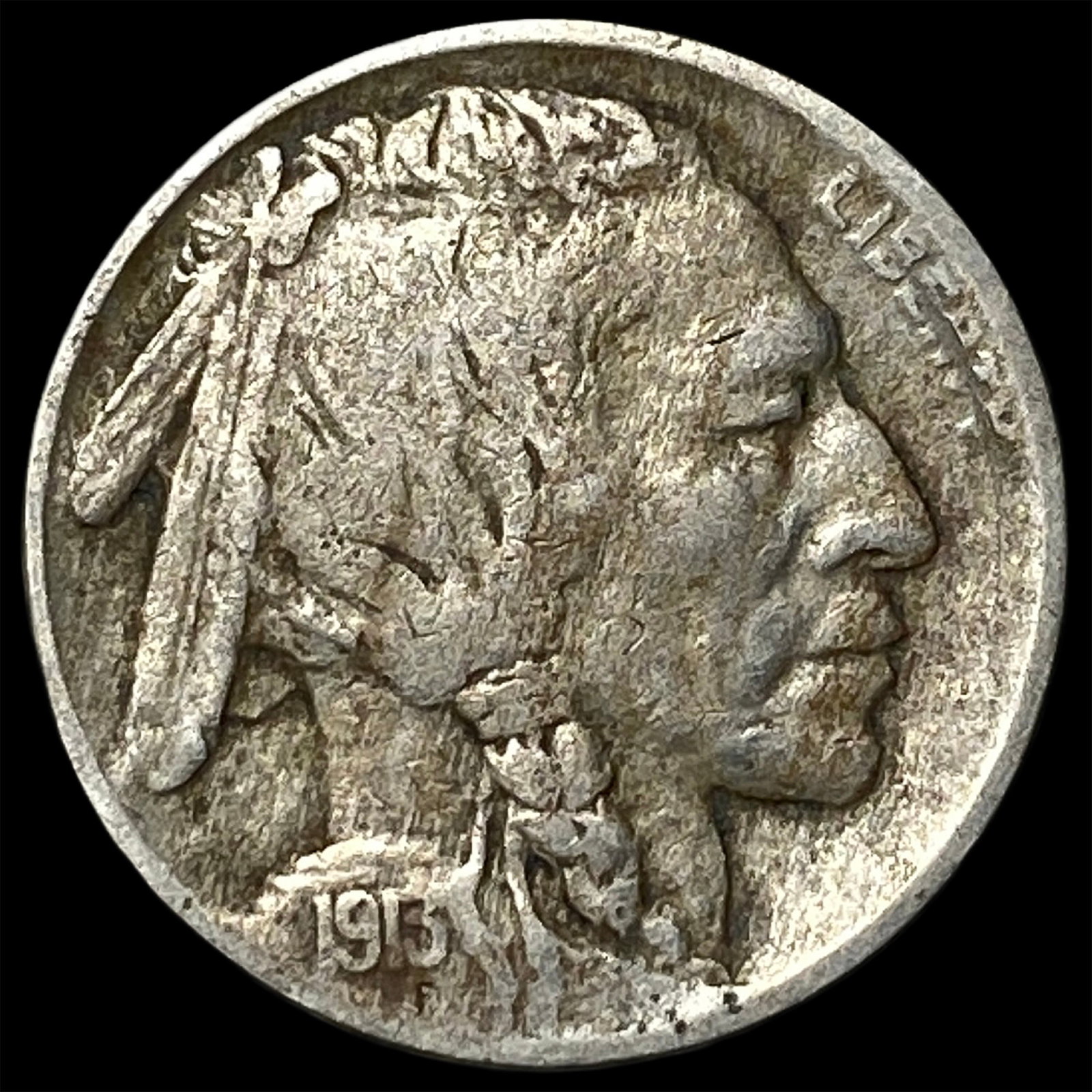 1913-D Buffalo Nickel Type 2 LIGHTLY CIRCULATED: 1913-D Buffalo Nickel Type 2 LIGHTLY CIRCULATED