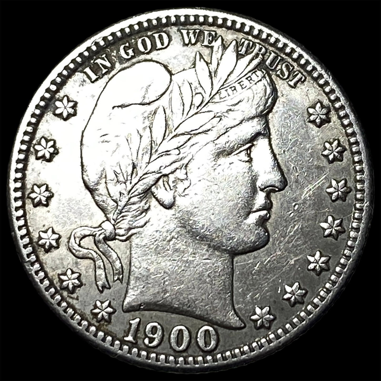 1900 Barber Quarter CLOSELY UNCIRCULATED: 1900 Barber Quarter CLOSELY UNCIRCULATED