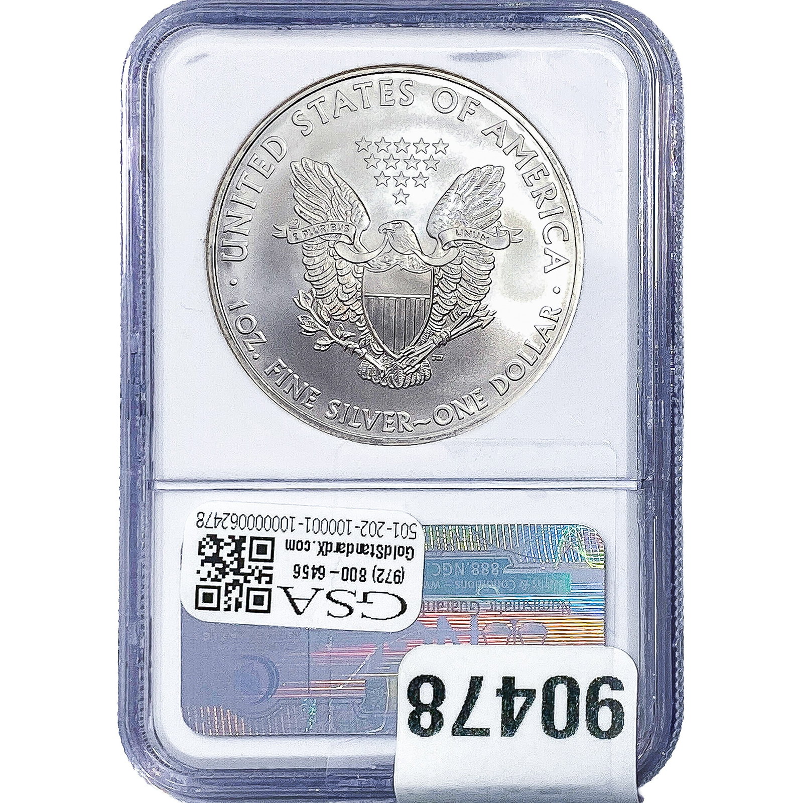 2008 Silver Eagle NGC MS69 - 2