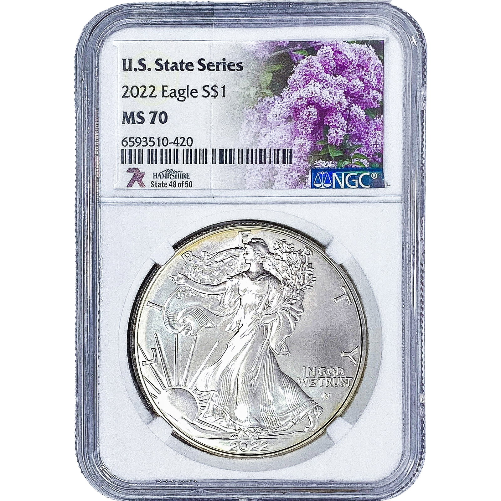 2022 Silver Eagle NGC MS70 (1 of 2)
