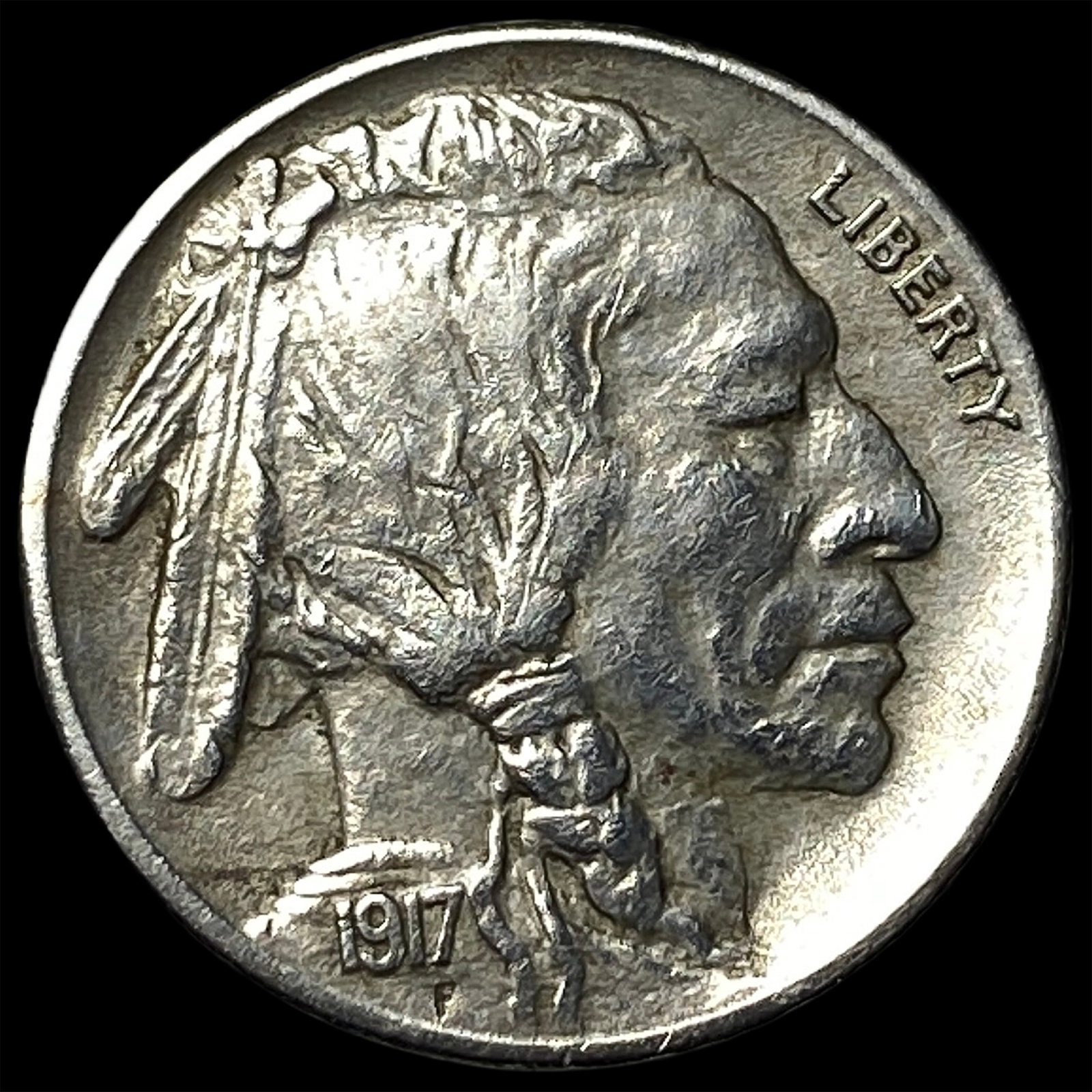 1917-S Buffalo Nickel CLOSELY UNCIRCULATED: 1917-S Buffalo Nickel CLOSELY UNCIRCULATED