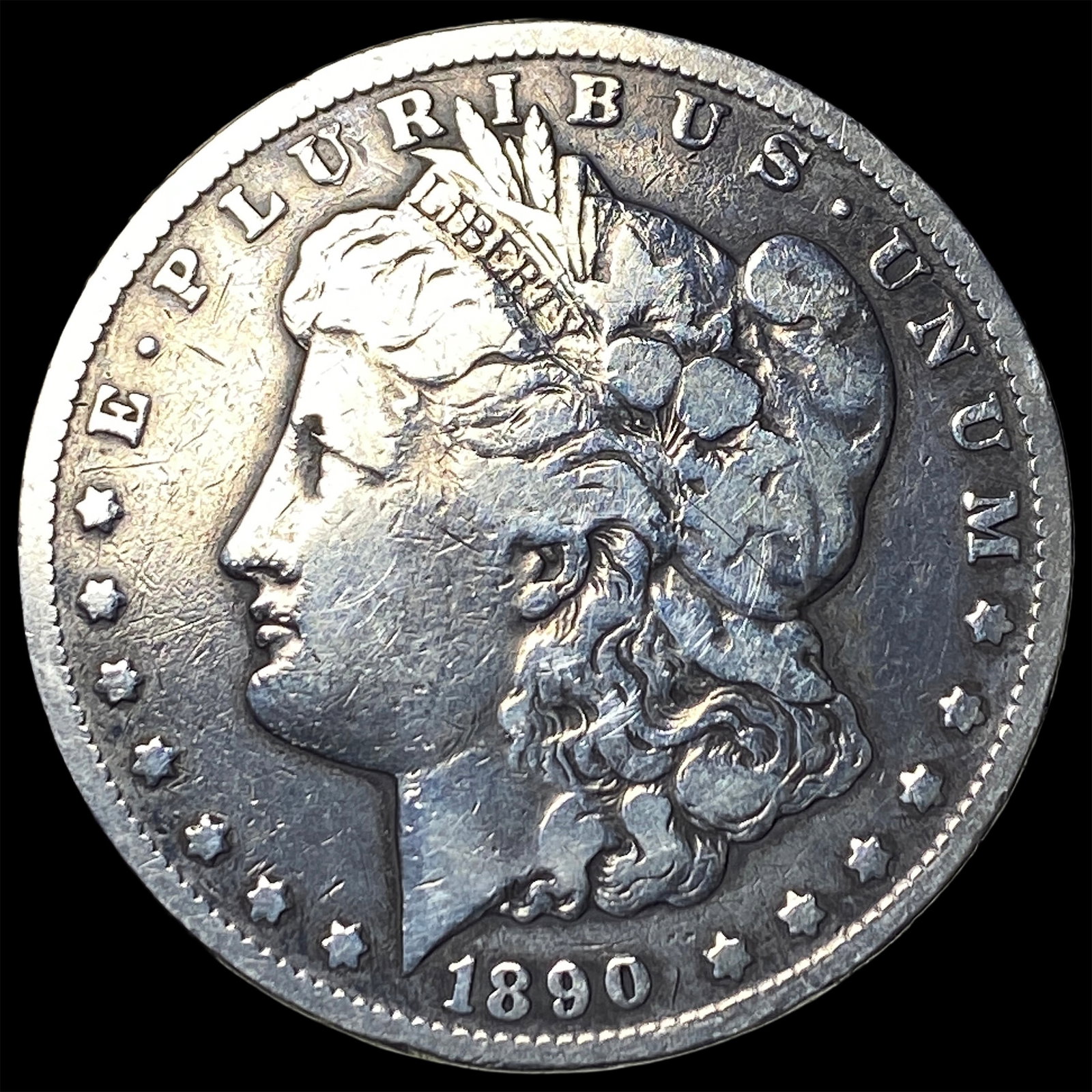 1890-CC Silver Morgan Dollar LIGHTLY CIRCULATED: 1890-CC Silver Morgan Dollar LIGHTLY CIRCULATED
