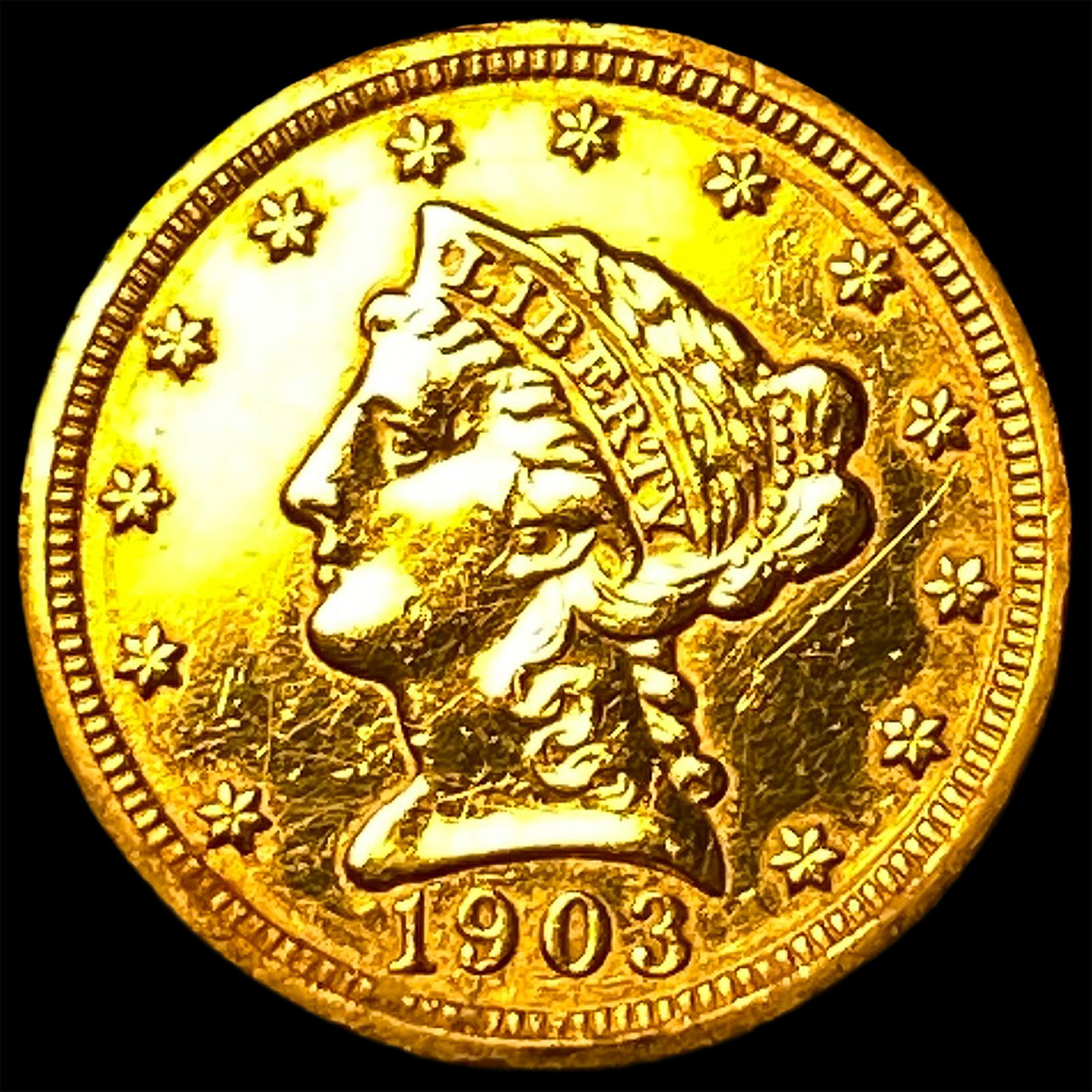 1903 Liberty Head Gold $2.50 Quarter Eagle HIGH GRADE: 1903 Liberty Head Gold $2.50 Quarter Eagle HIGH GRADE