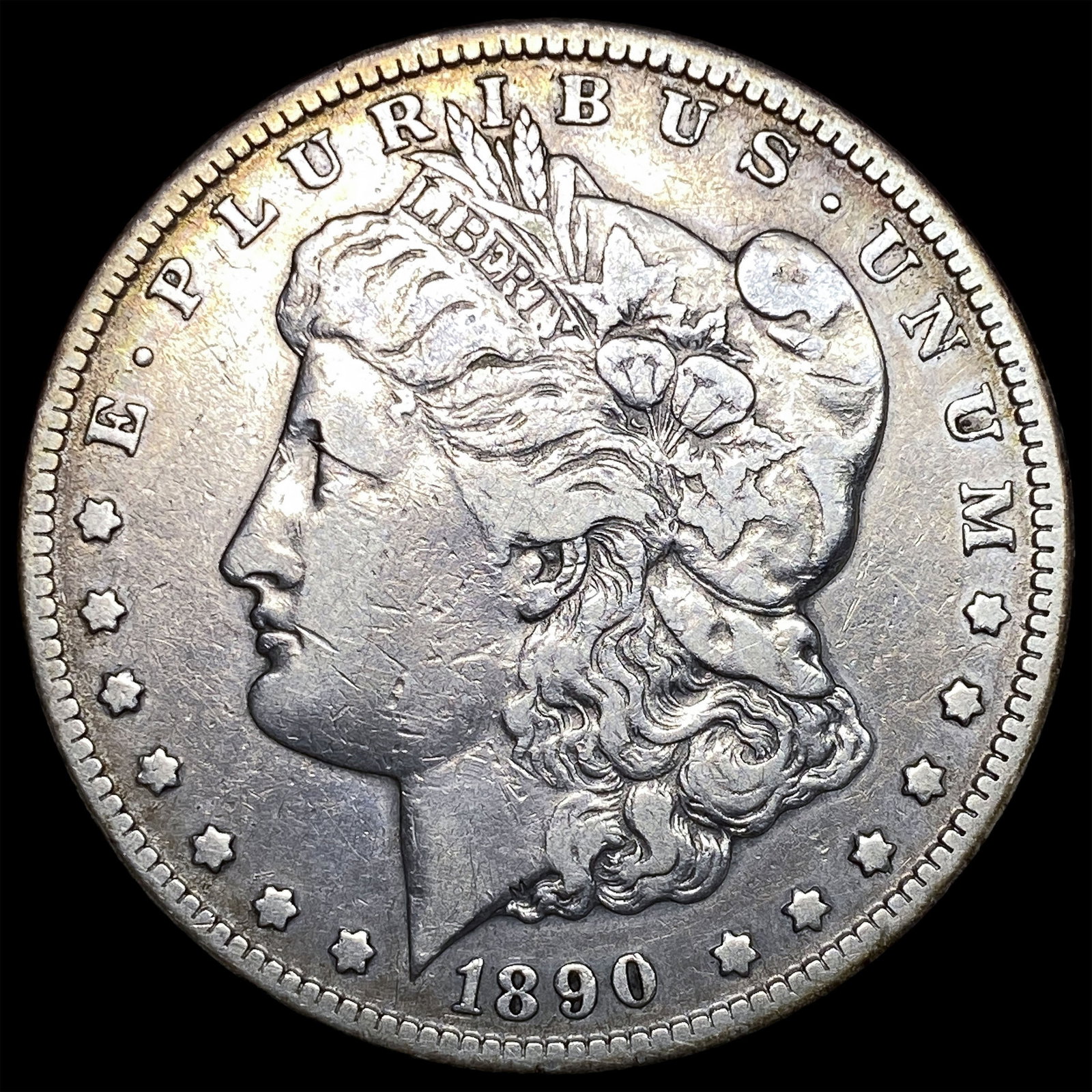 1890-CC Silver Morgan Dollar LIGHTLY CIRCULATED: 1890-CC Silver Morgan Dollar LIGHTLY CIRCULATED