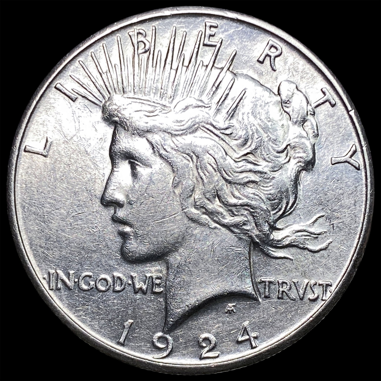 1924-S Silver Peace Dollar CLOSELY UNCIRCULATED (1 of 2)
