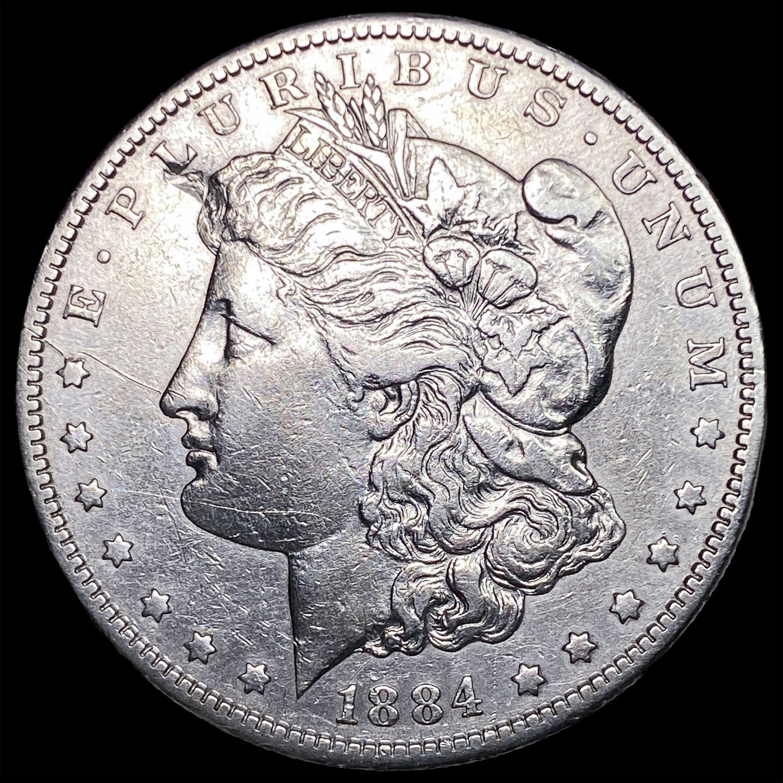1884-S Silver Morgan Dollar NEARLY UNCIRCULATED: 1884-S Silver Morgan Dollar NEARLY UNCIRCULATED