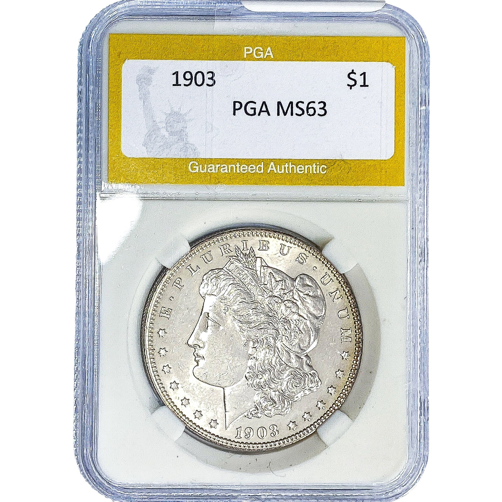 1903 Morgan Silver Dollar PGA MS63: 1903 Morgan Silver Dollar PGA MS63
