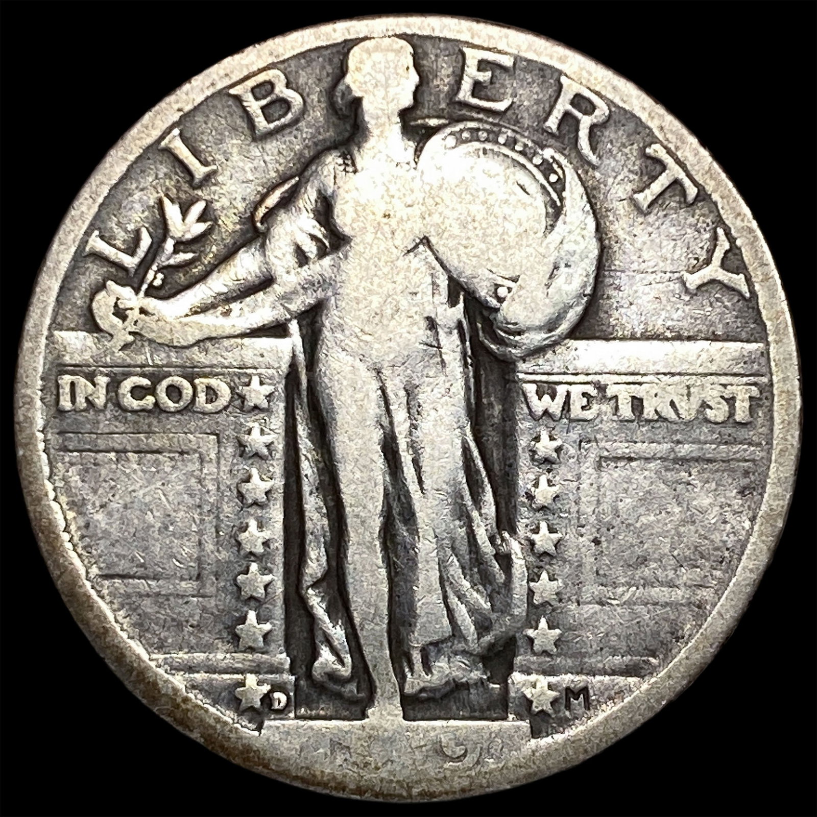 1929-D Silver Standing Liberty Quarter LIGHTLY CIRCULATED: 1929-D Silver Standing Liberty Quarter LIGHTLY CIRCULATED