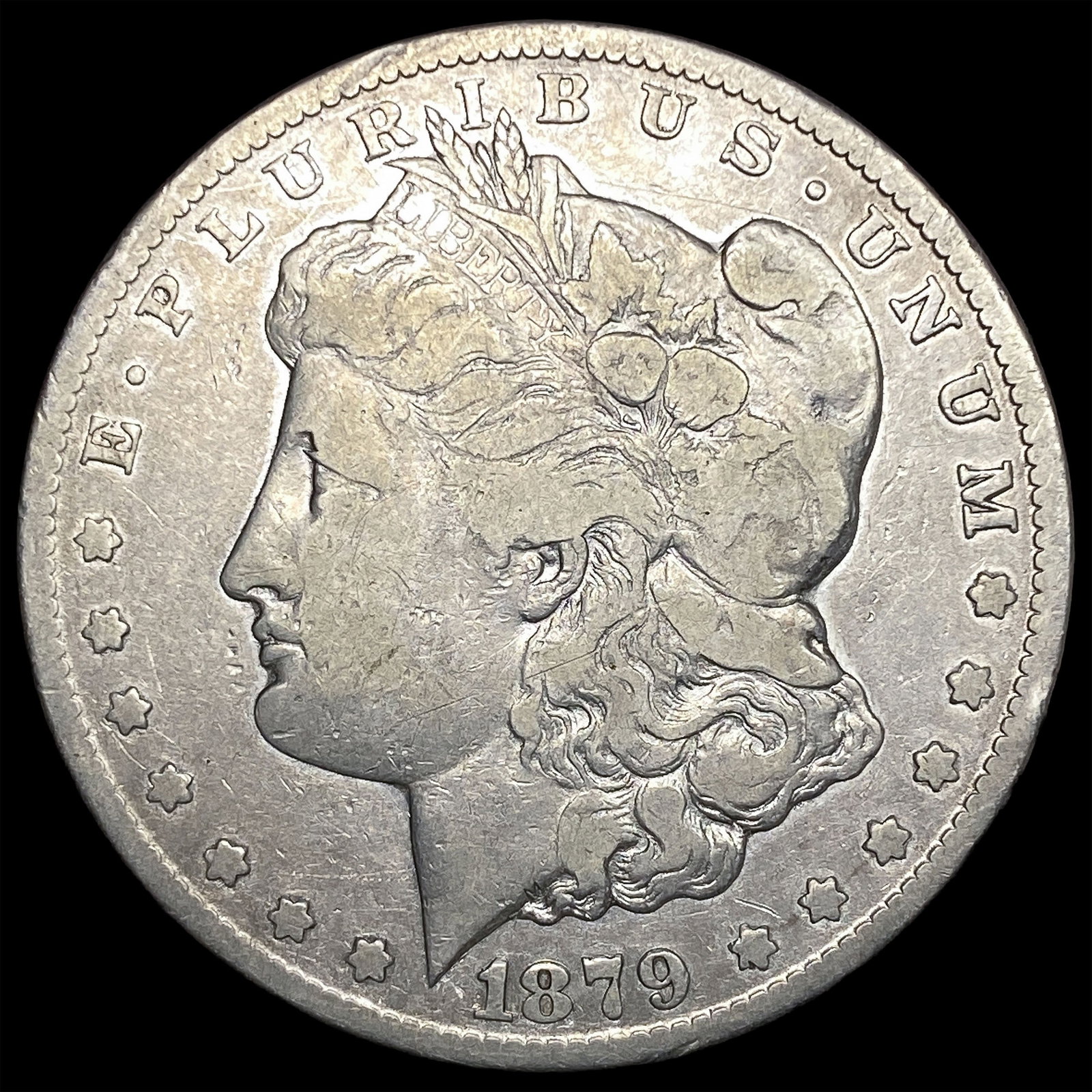 1879-CC Silver Morgan Dollar NICELY CIRCULATED: 1879-CC Silver Morgan Dollar NICELY CIRCULATED