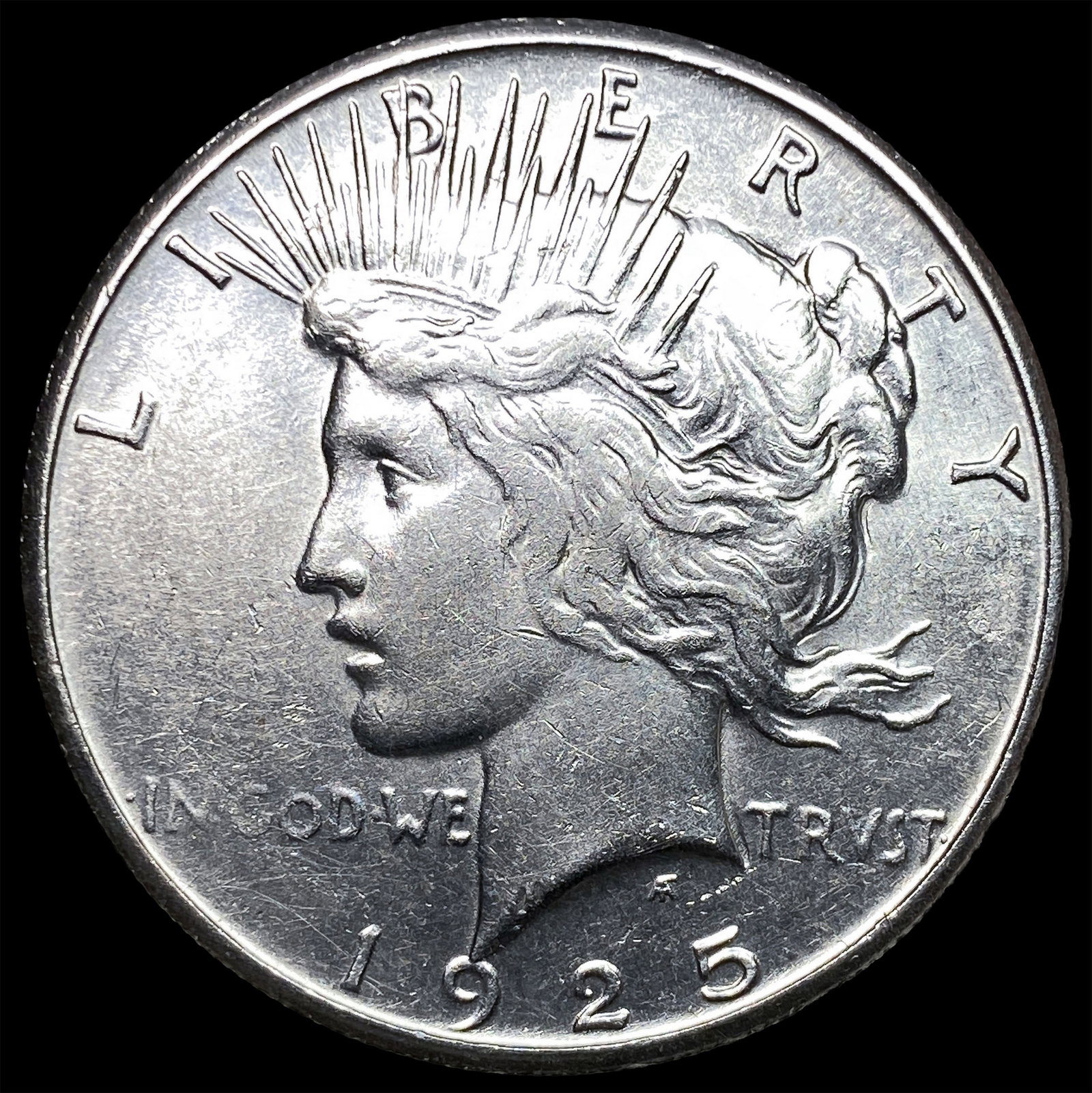 1925-S Silver Peace Dollar CLOSELY UNCIRCULATED: 1925-S Silver Peace Dollar CLOSELY UNCIRCULATED