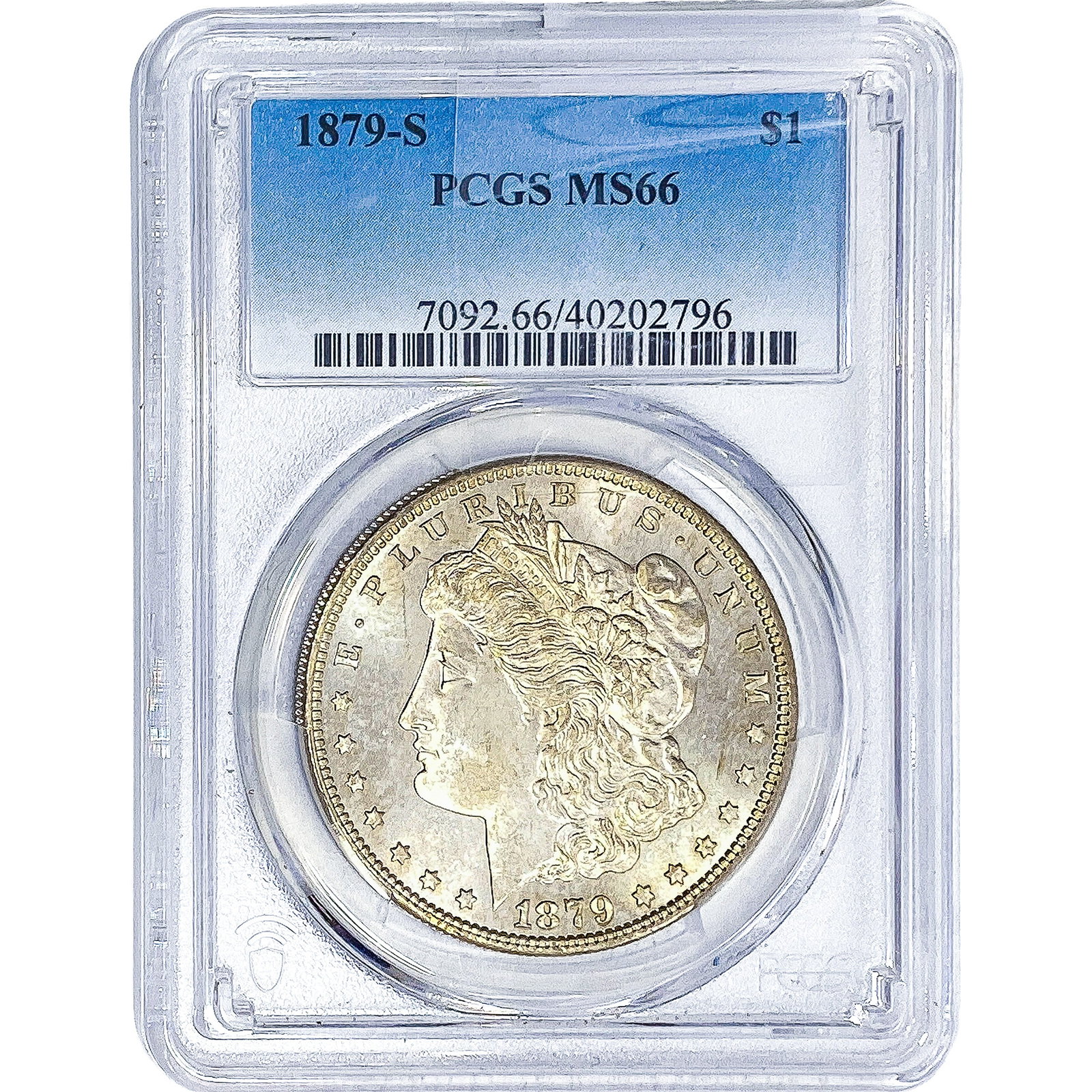 1879-S Morgan Silver Dollar PCGS MS66: 1879-S Morgan Silver Dollar PCGS MS66