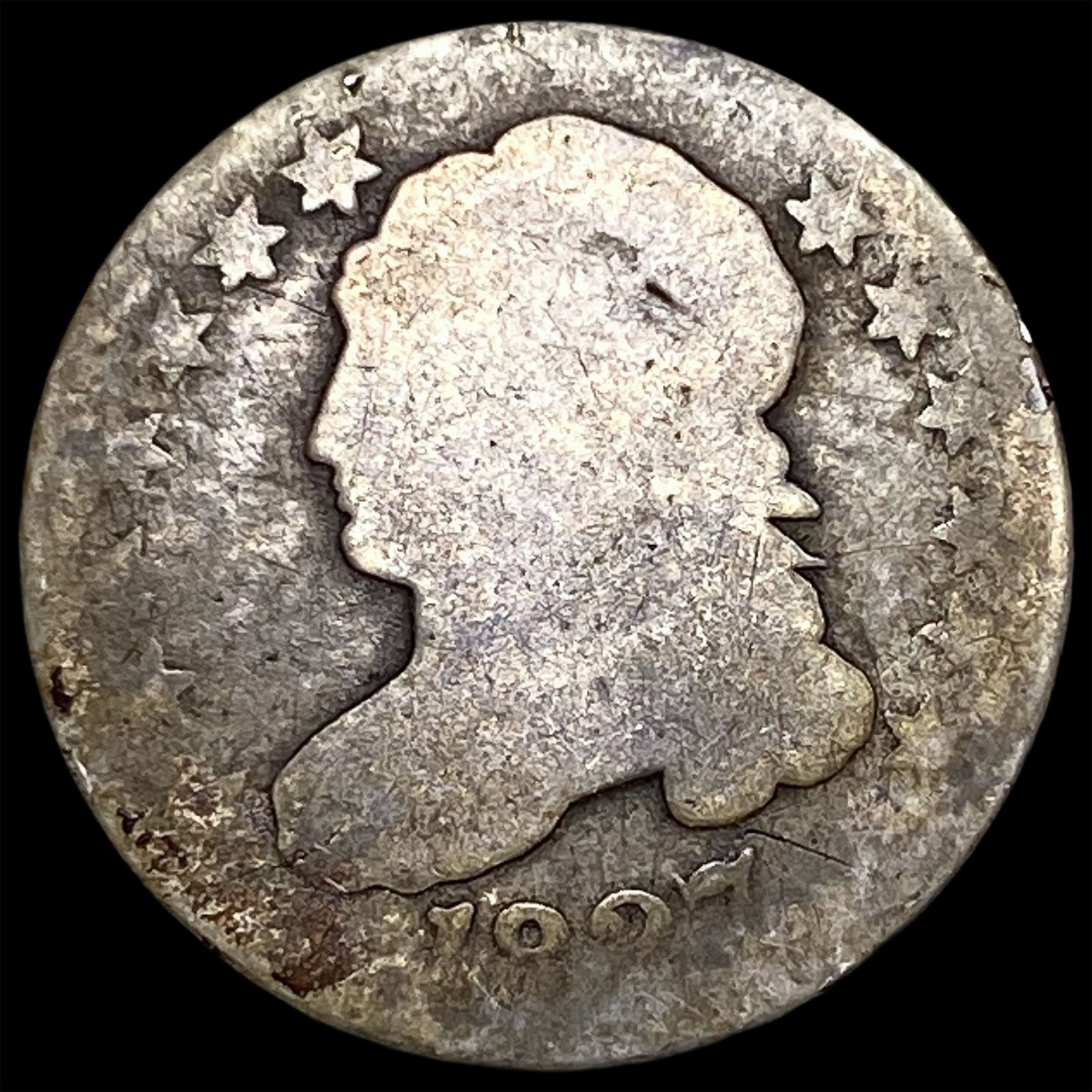 1827 Capped Bust Half Dollar NICELY CIRCULATED: 1827 Capped Bust Half Dollar NICELY CIRCULATED