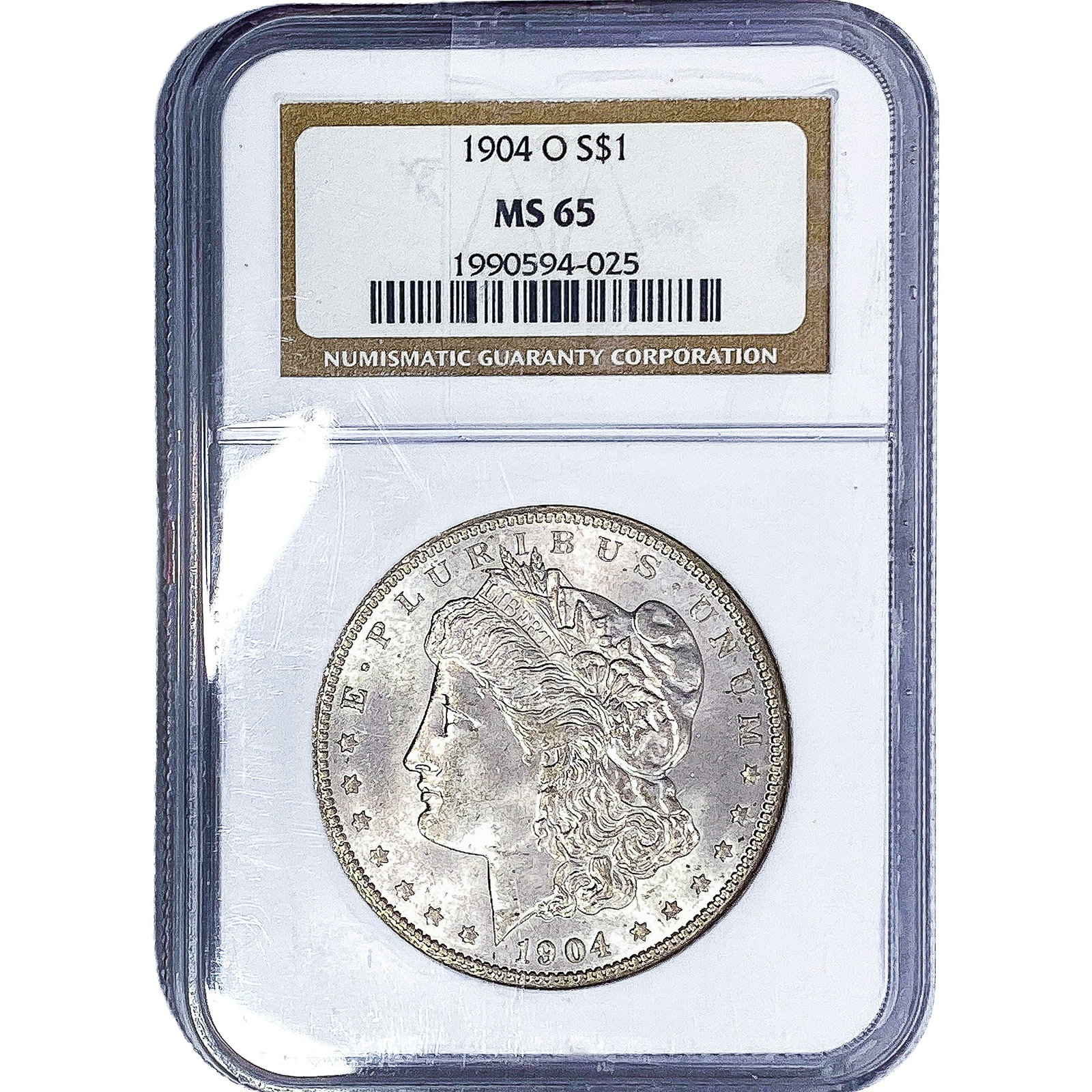1904-O Morgan Silver Dollar NGC MS65: 1904-O Morgan Silver Dollar NGC MS65