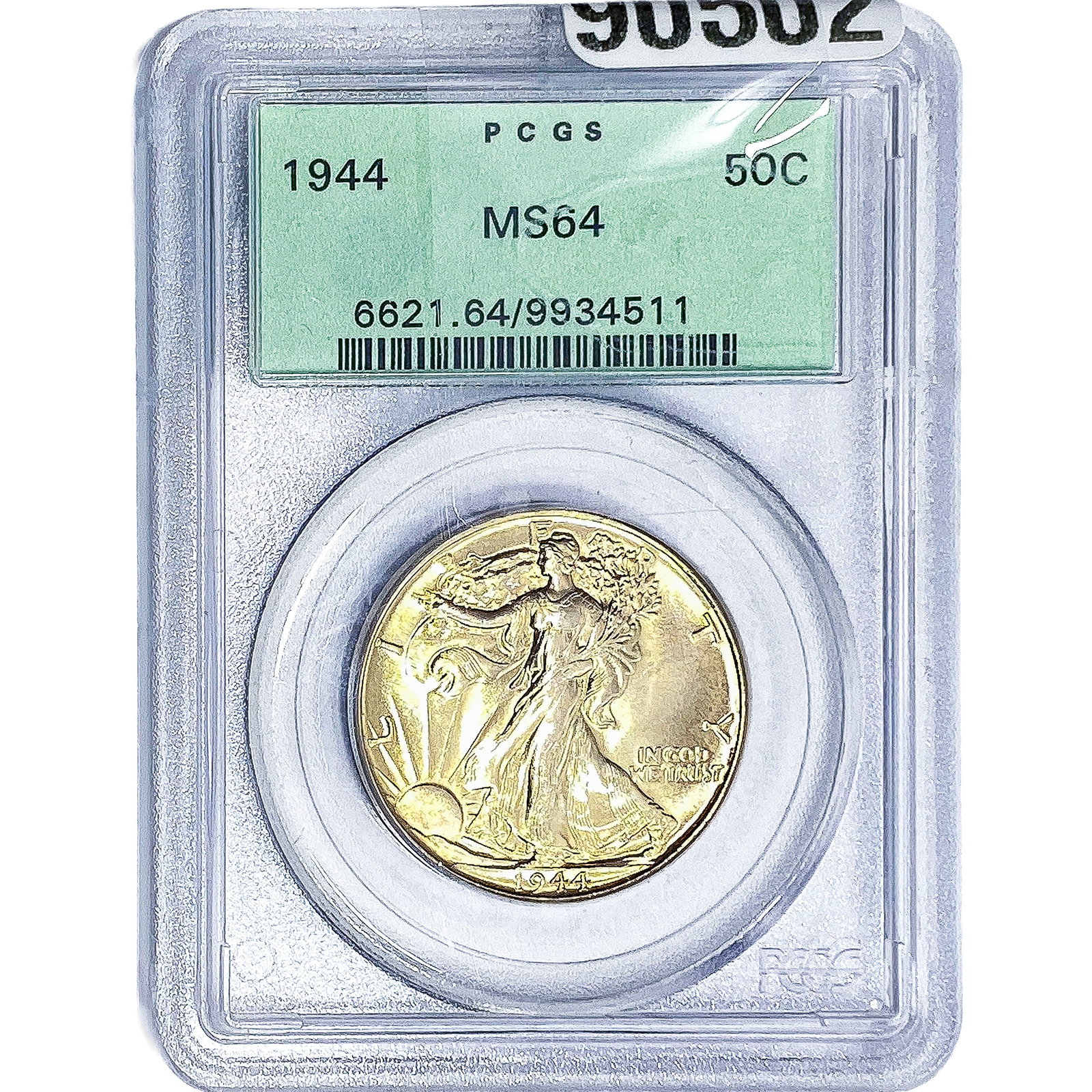 1944 Walking Liberty Half Dollar PCGS MS64: 1944 Walking Liberty Half Dollar PCGS MS64