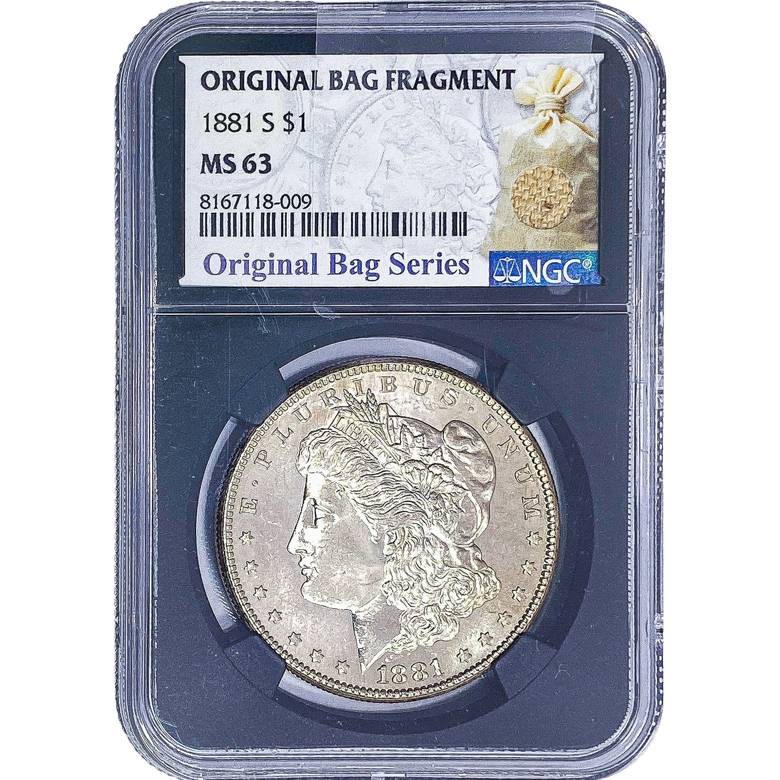 1881-S Morgan Silver Dollar NGC MS63 PL: 1881-S Morgan Silver Dollar NGC MS63 PL