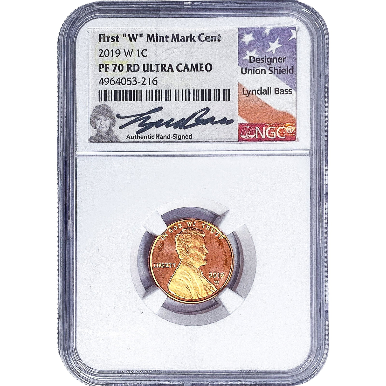 2019-W Wheat Cent NGC PF70 RD Ultra Cameo: 2019-W Wheat Cent NGC PF70 RD Ultra Cameo