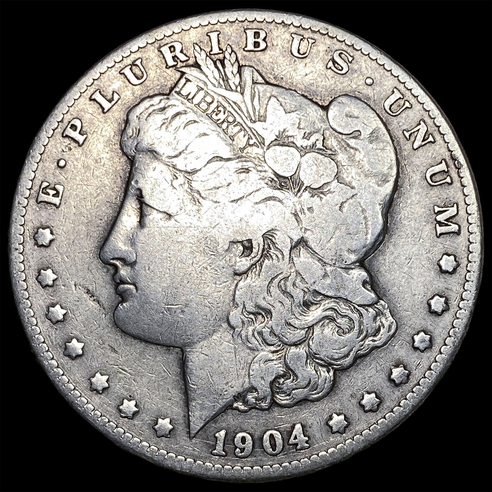 1904-S Silver Morgan Dollar NICELY CIRCULATED: 1904-S Silver Morgan Dollar NICELY CIRCULATED